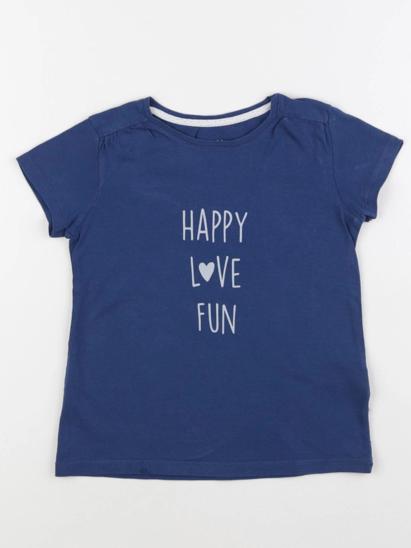 Vertbaudet - tee-shirt bleu - 6 ans