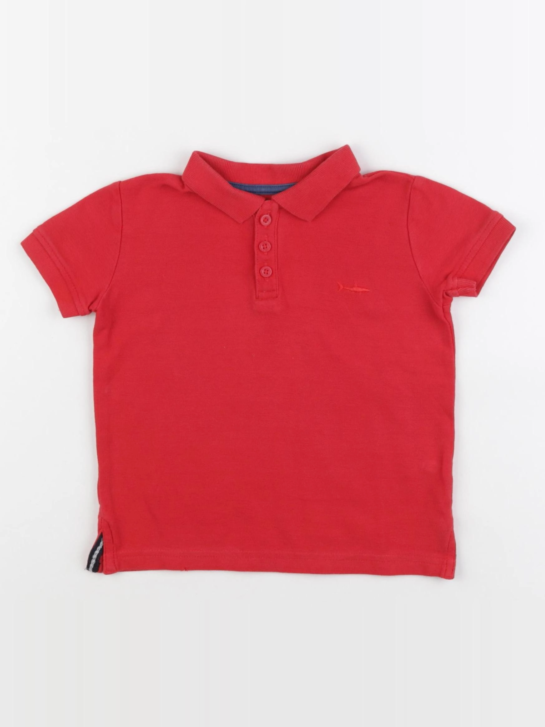 Vertbaudet - polo rouge - 3 ans