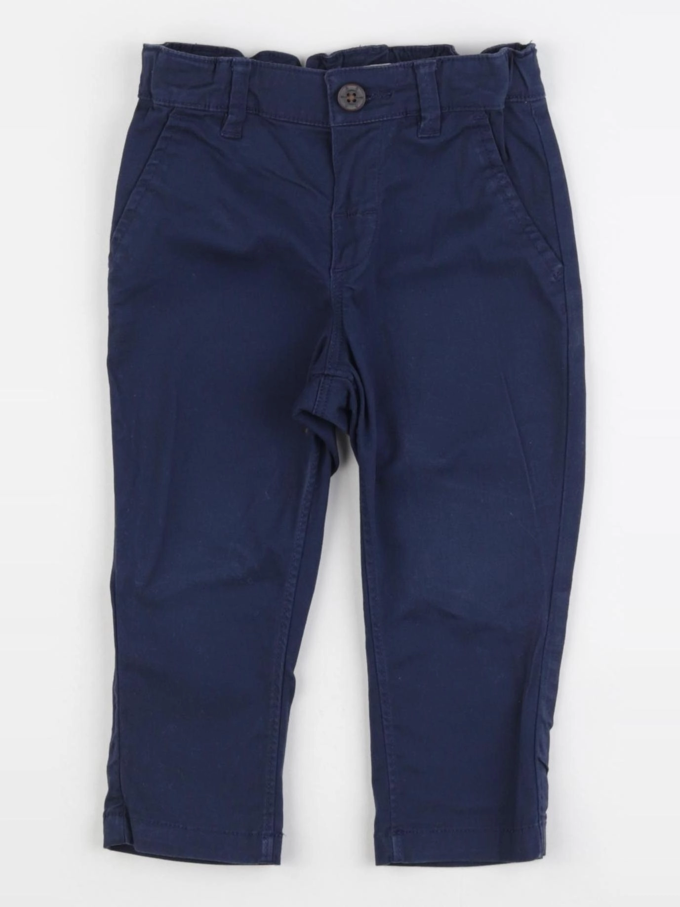H&M - pantalon bleu - 9/12 mois