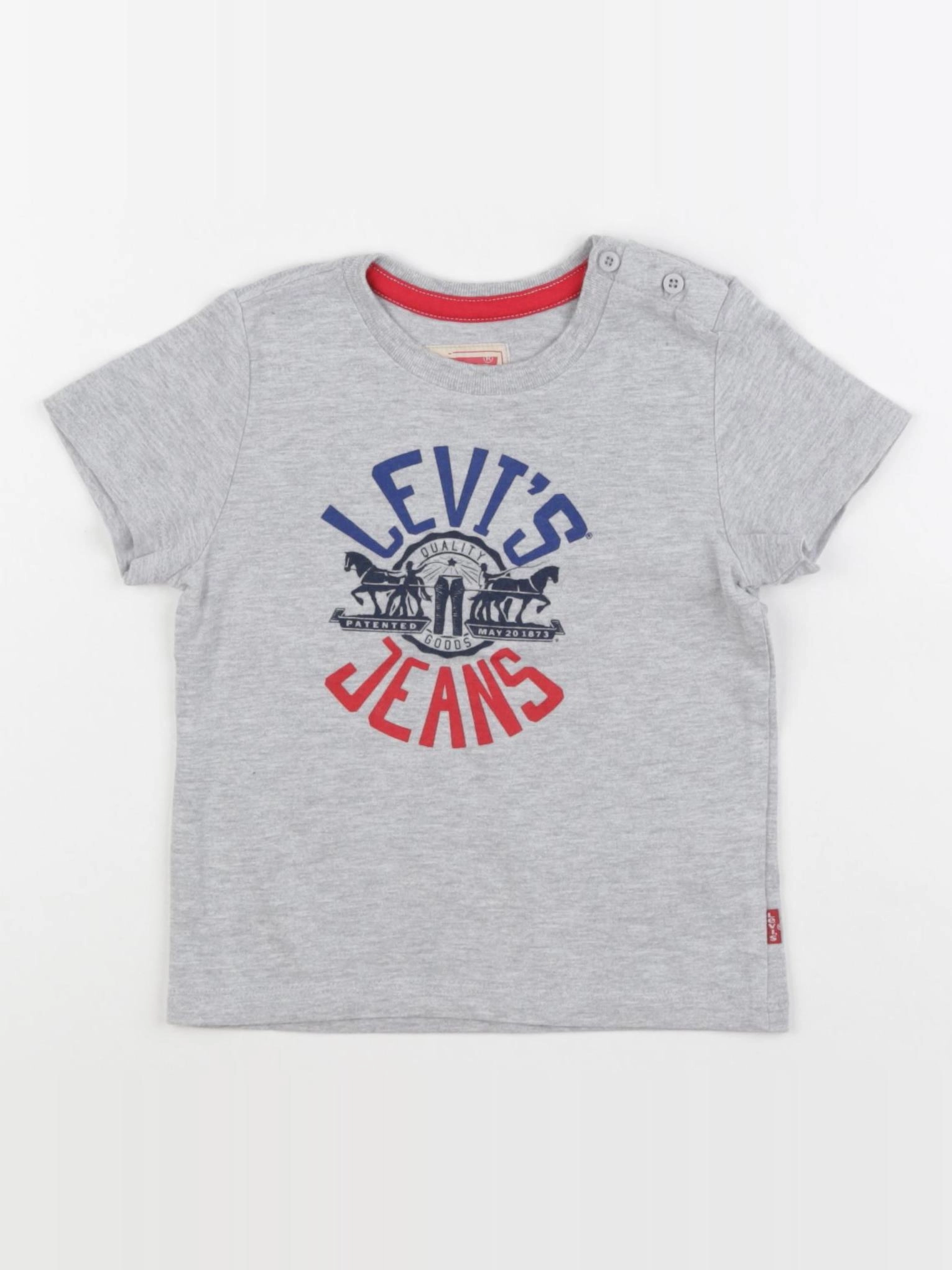 Levi's - tee-shirt gris - 18 mois