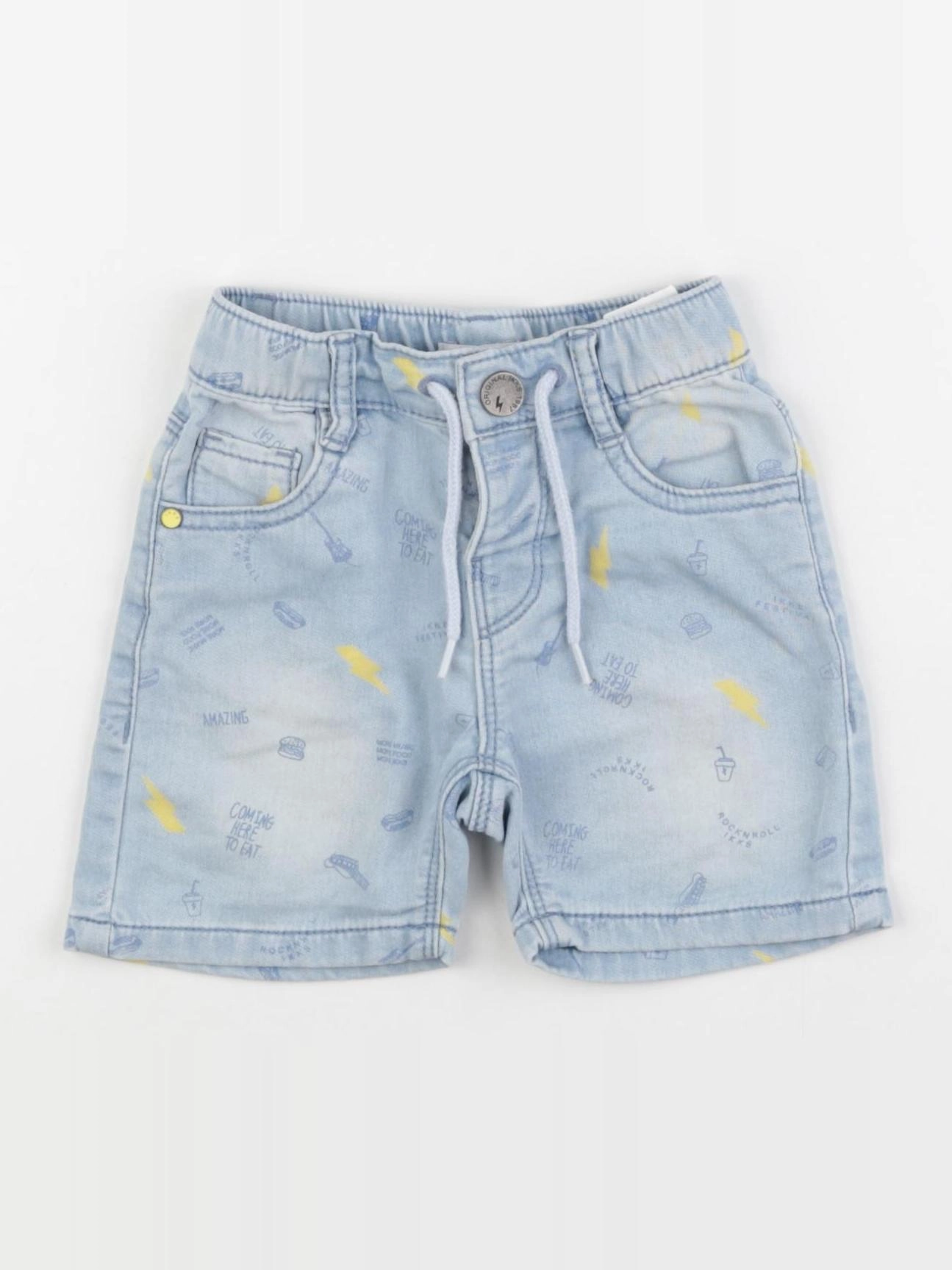 IKKS - short bleu, jaune - 18 mois
