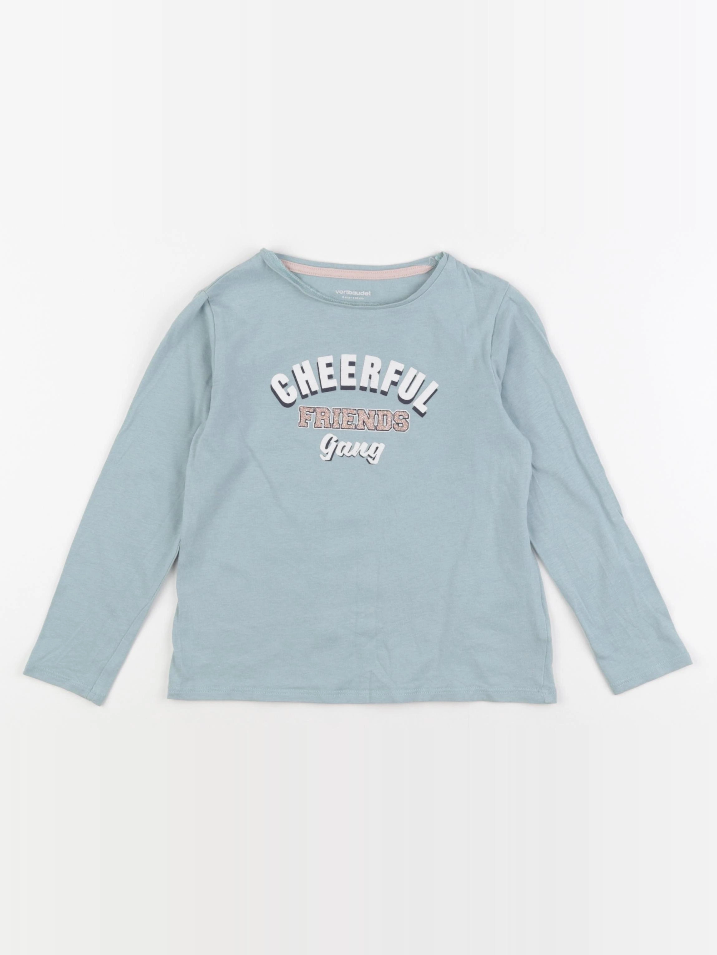 Vertbaudet - tee-shirt vert - 6 ans