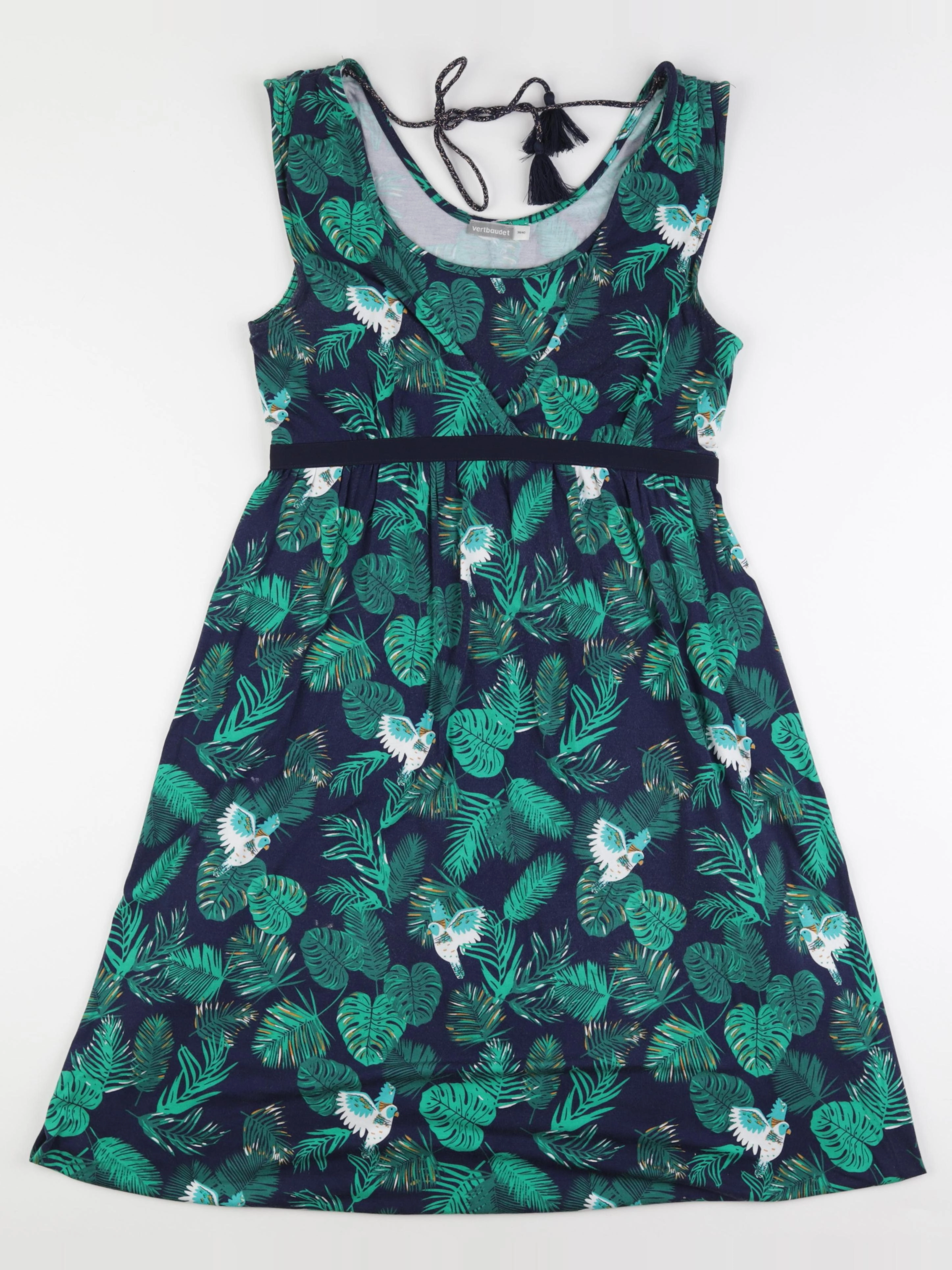 Vertbaudet - robe grossesse, allaitement bleu, vert - 38 à 40