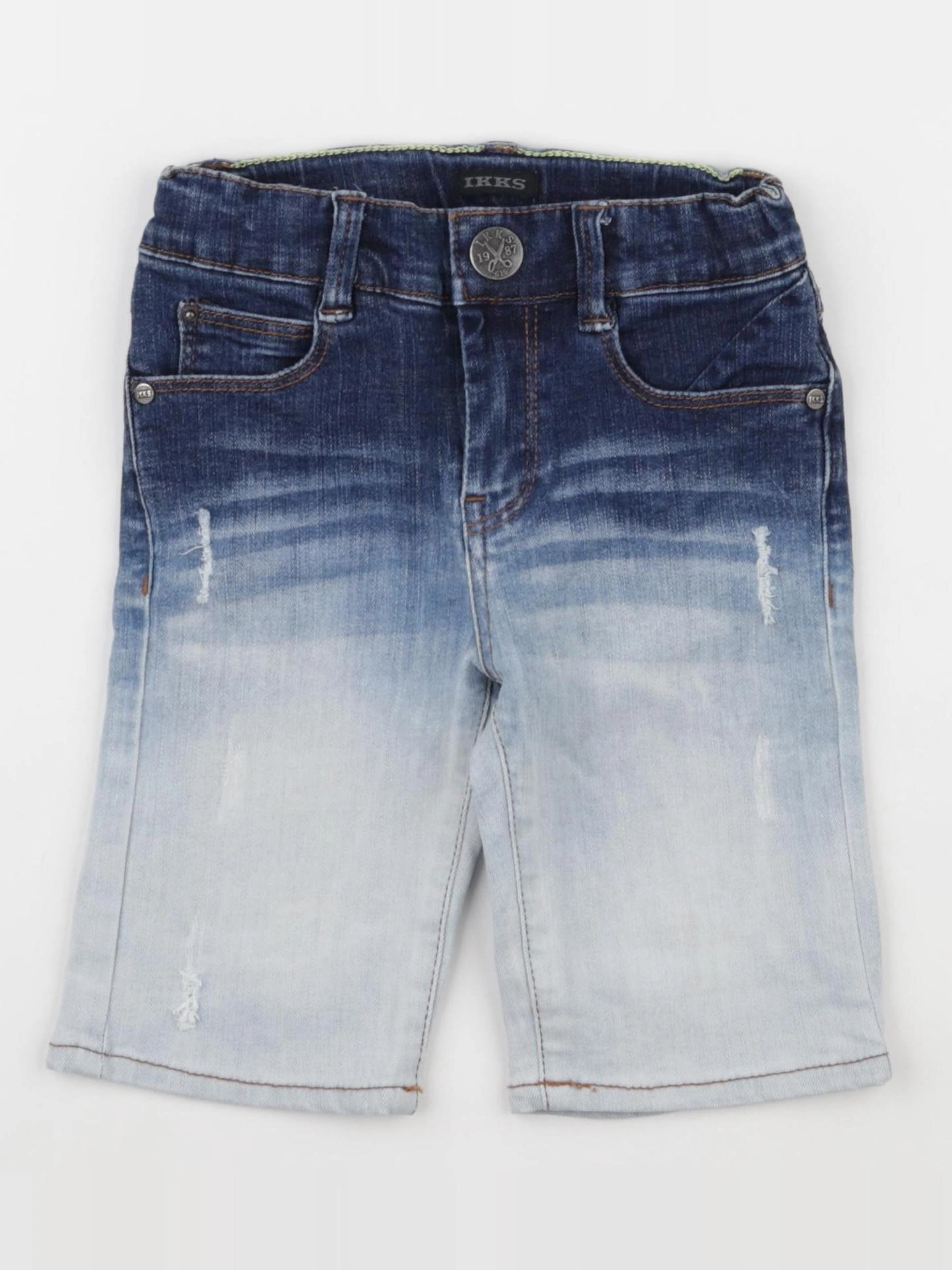 IKKS - short bleu, blanc - 5 ans