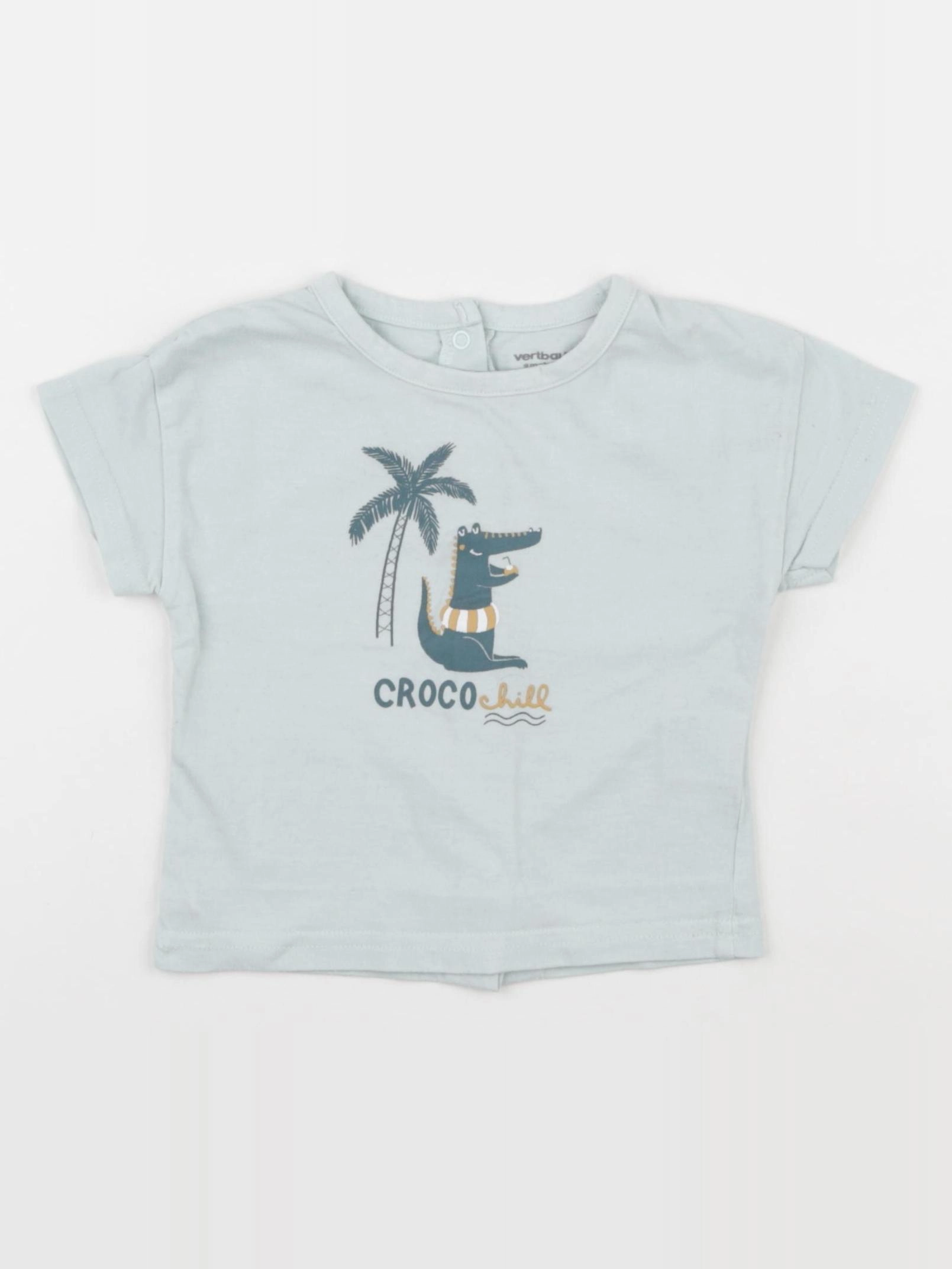 Vertbaudet - tee-shirt vert - 9 mois