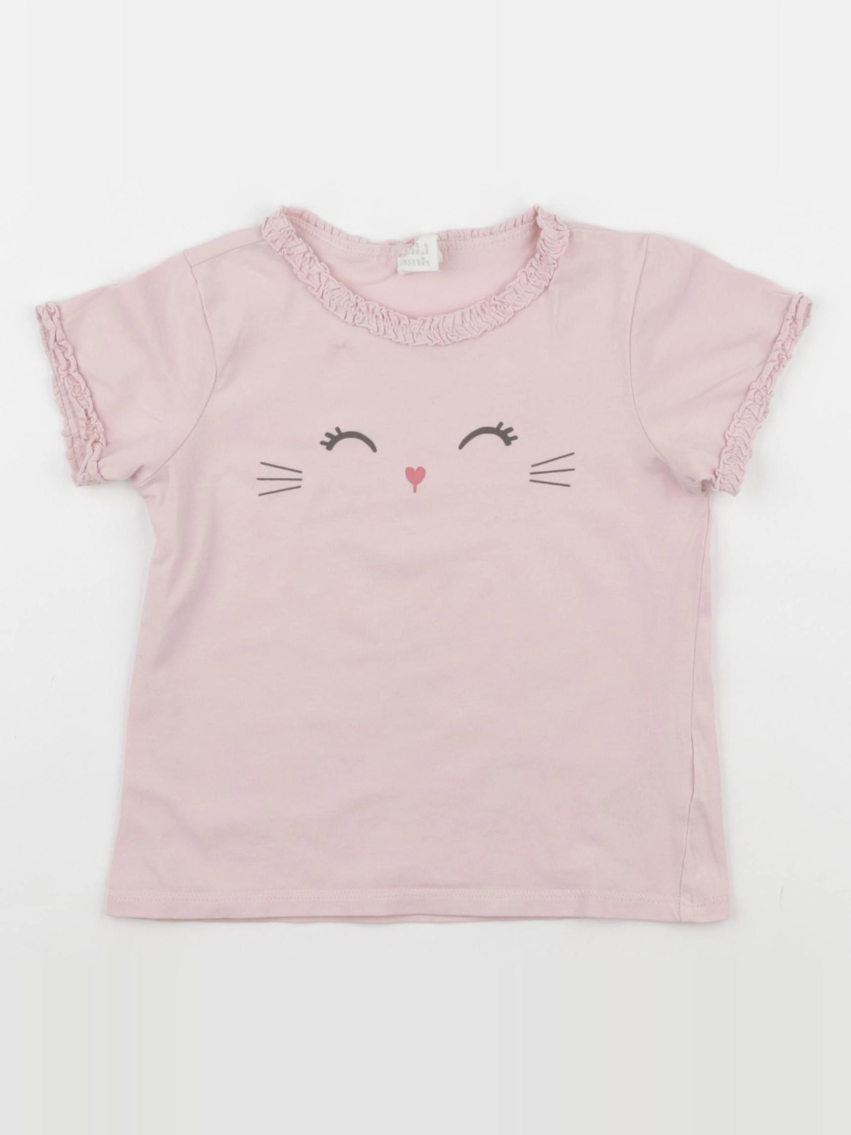 H&M - tee-shirt rose - 18/24 mois
