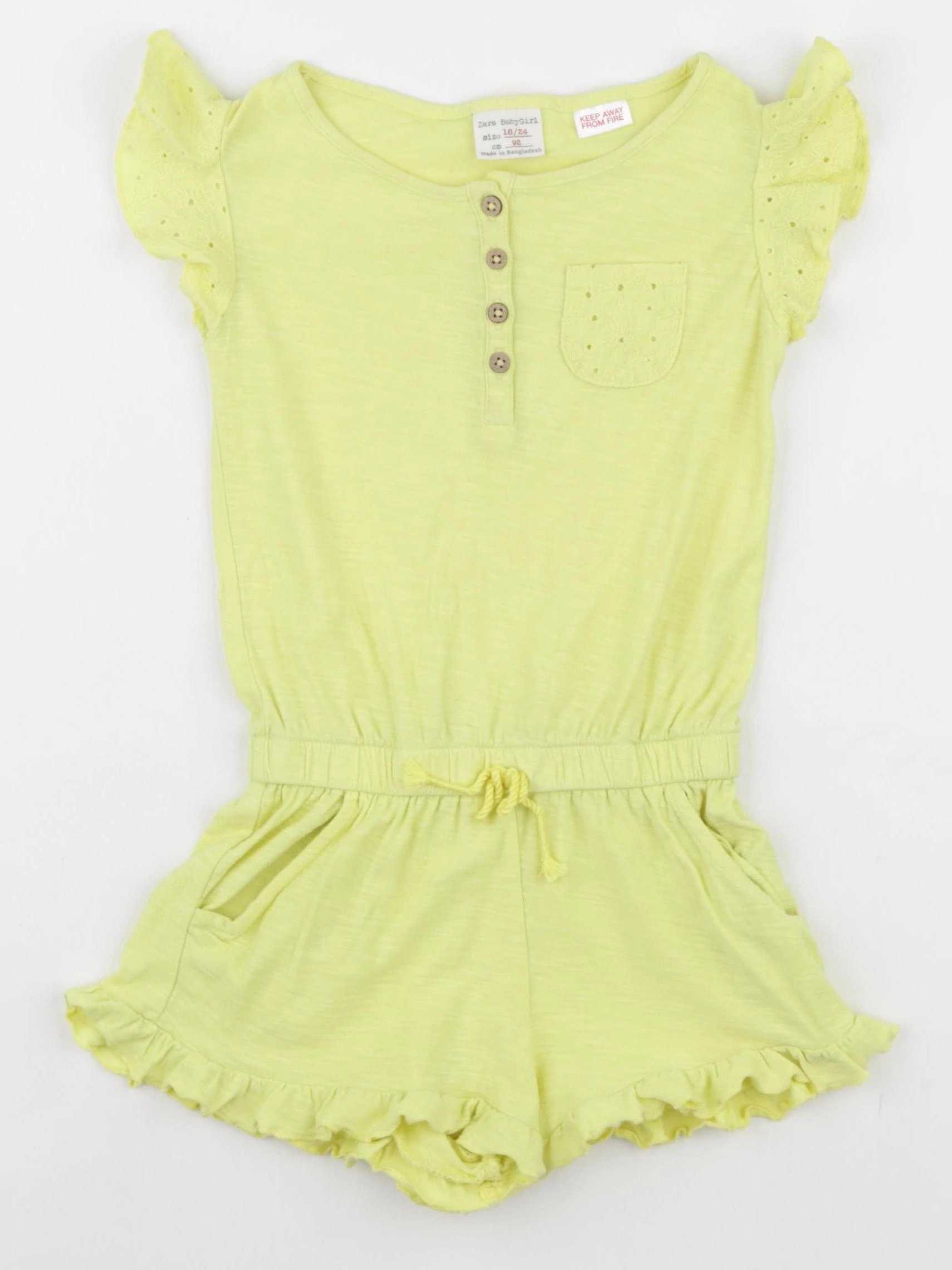 Zara - combinaison jaune - 18/24 mois