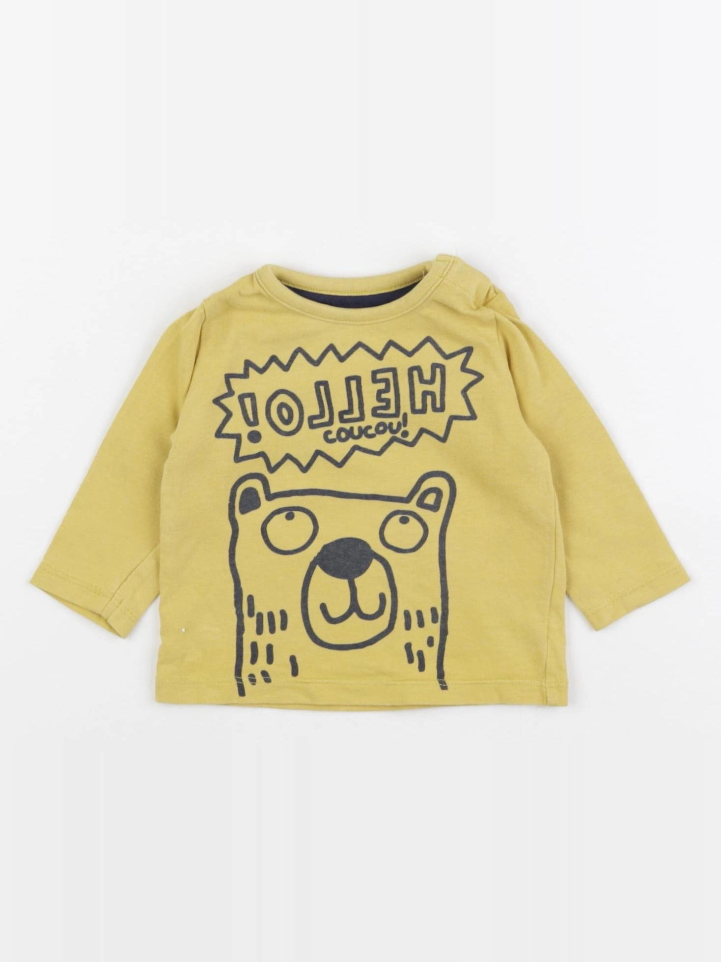 Vertbaudet - tee-shirt jaune - 3 mois