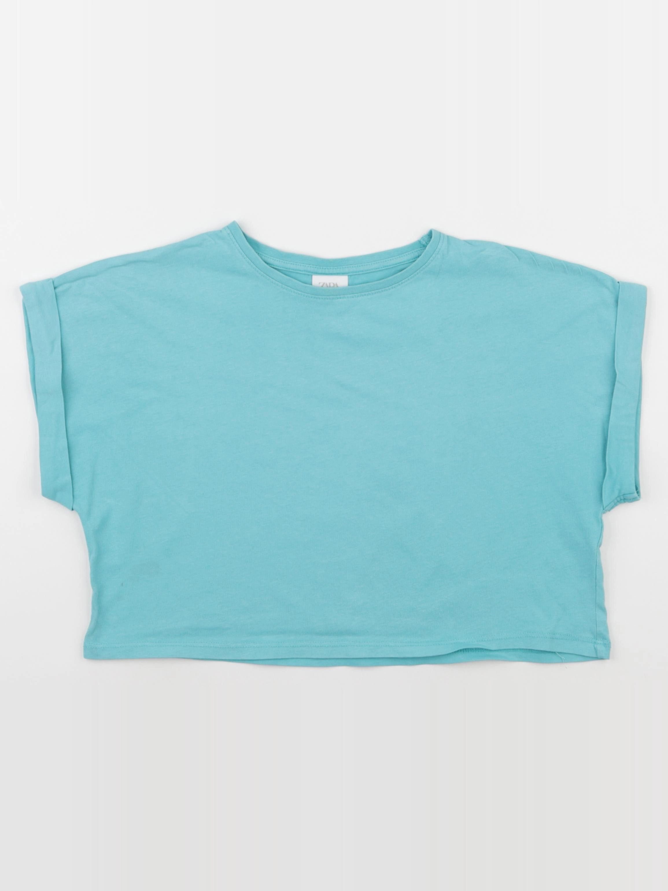 Zara - tee-shirt vert - 8/9 ans