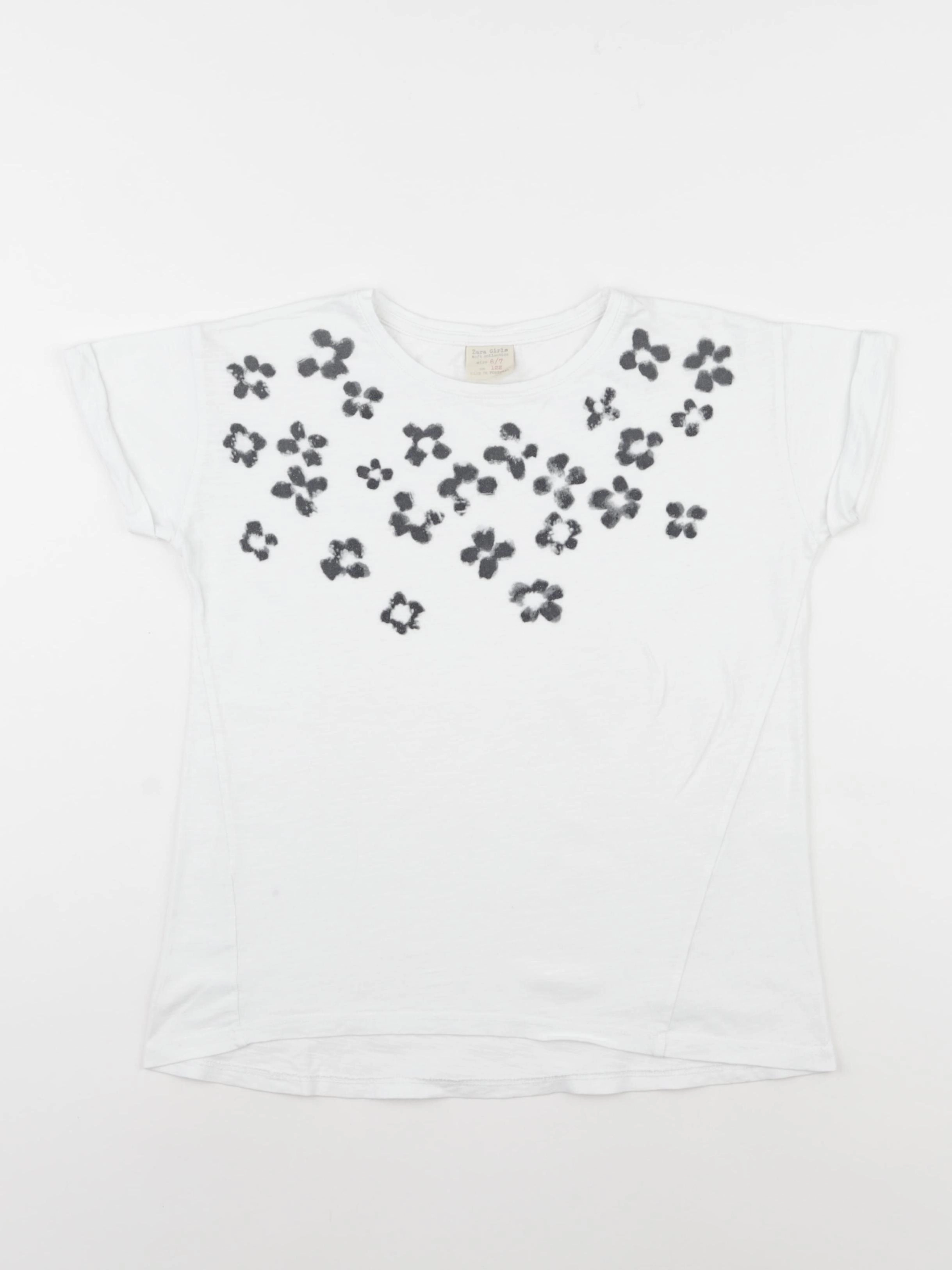 Zara - tee-shirt blanc - 6/7 ans