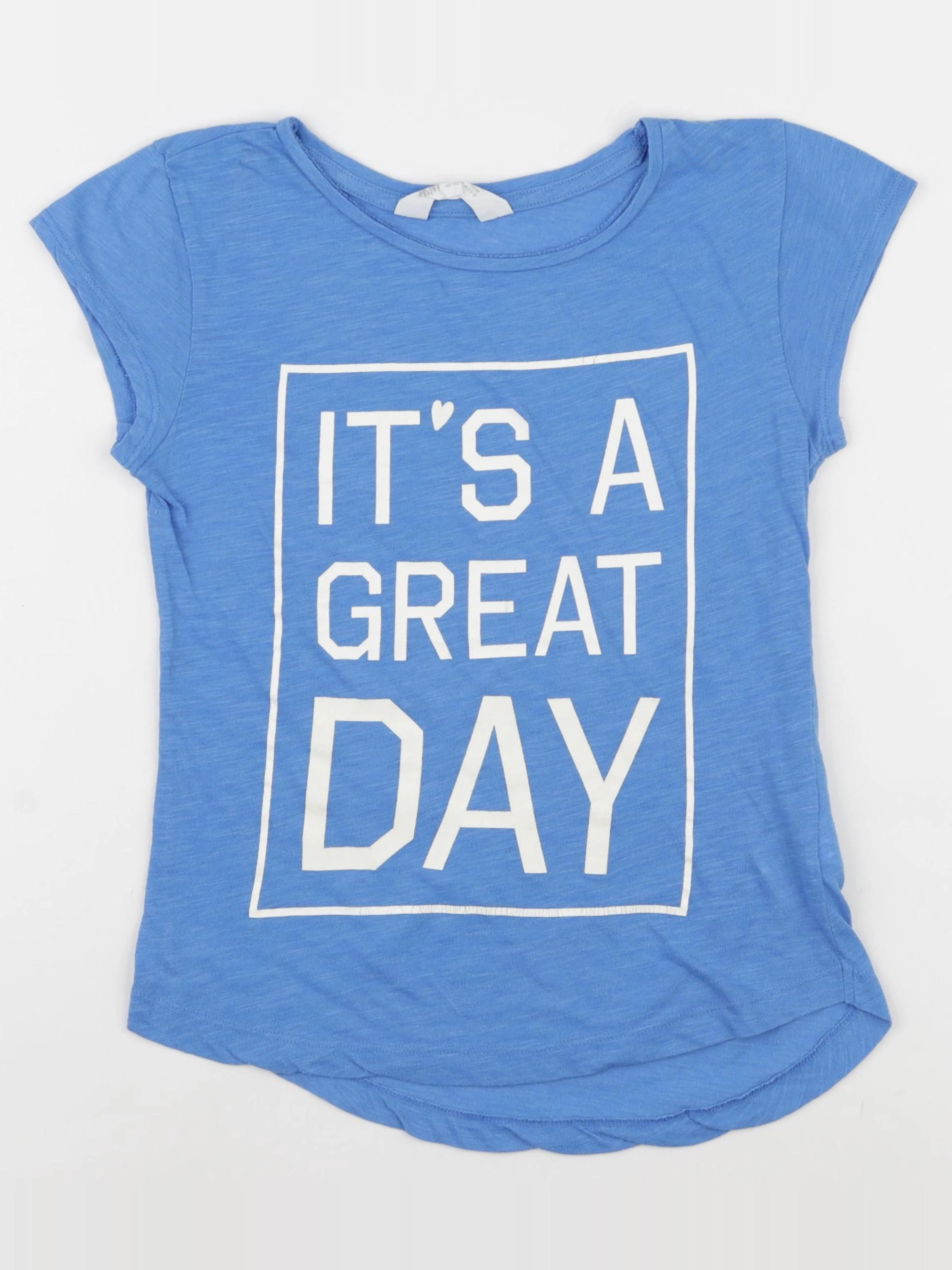 H&M - tee-shirt bleu - 8/10 ans