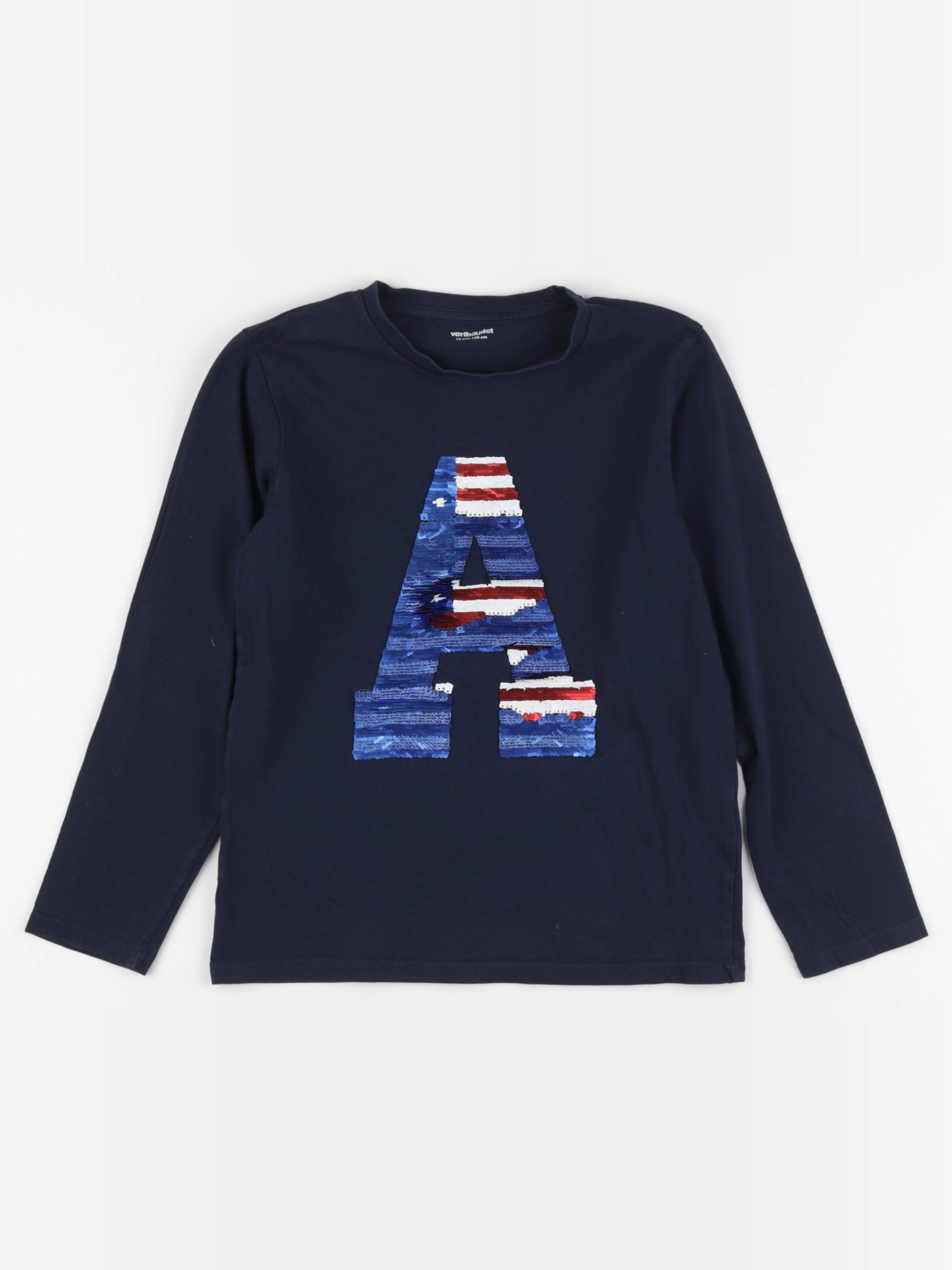 Vertbaudet - tee-shirt bleu - 10 ans