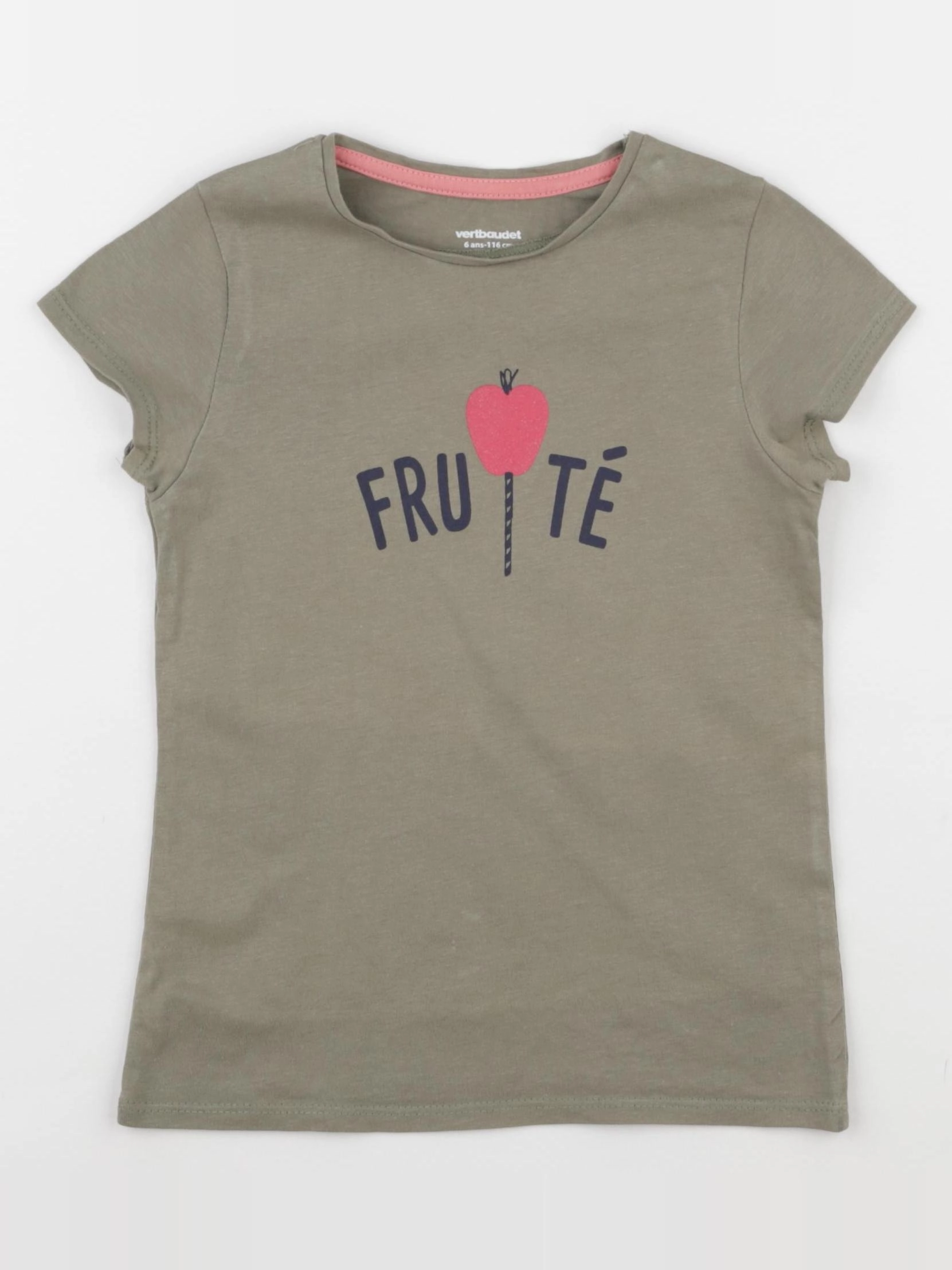 Vertbaudet - tee-shirt vert - 6 ans