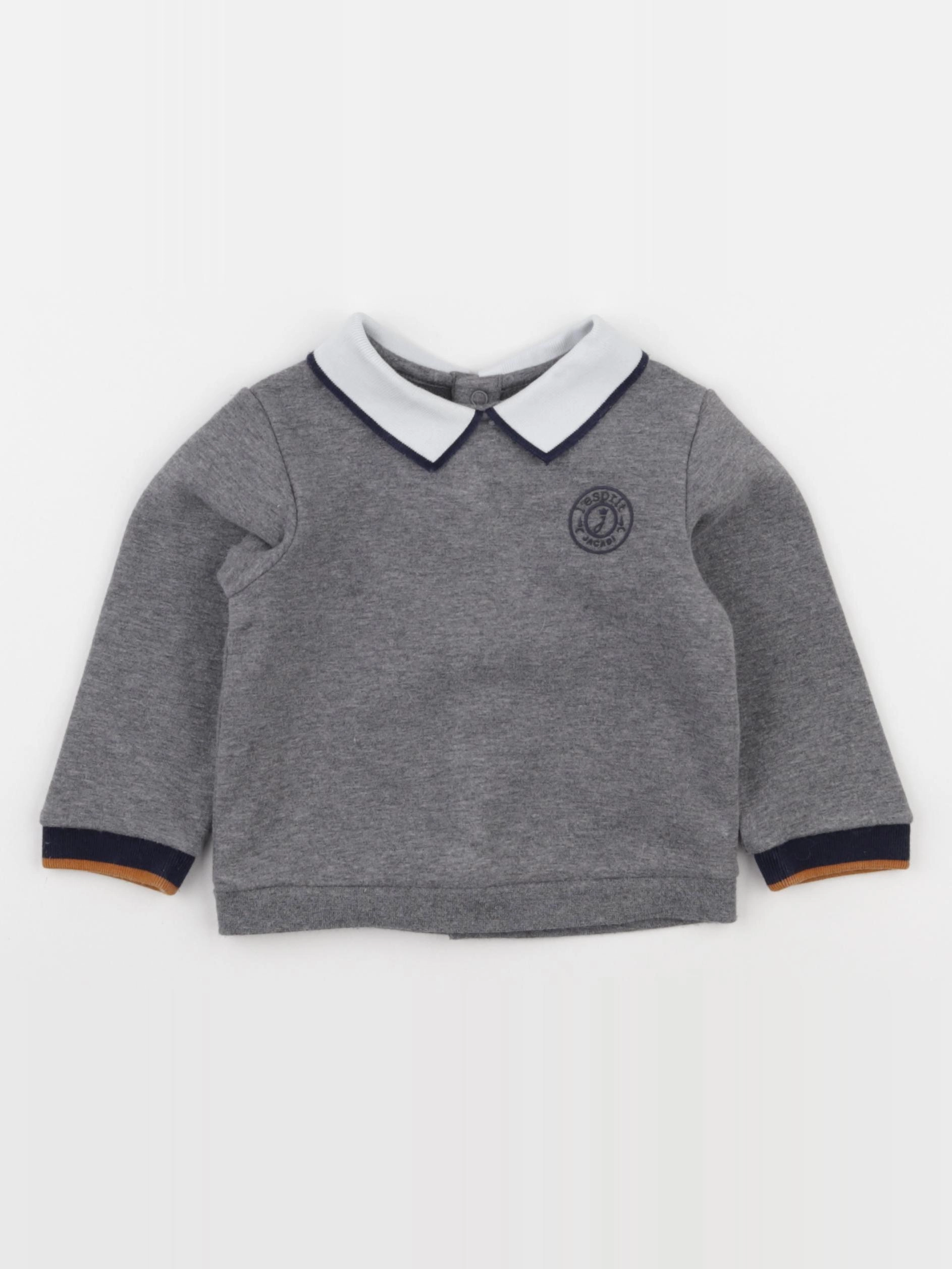 Jacadi - sweat gris - 12 mois