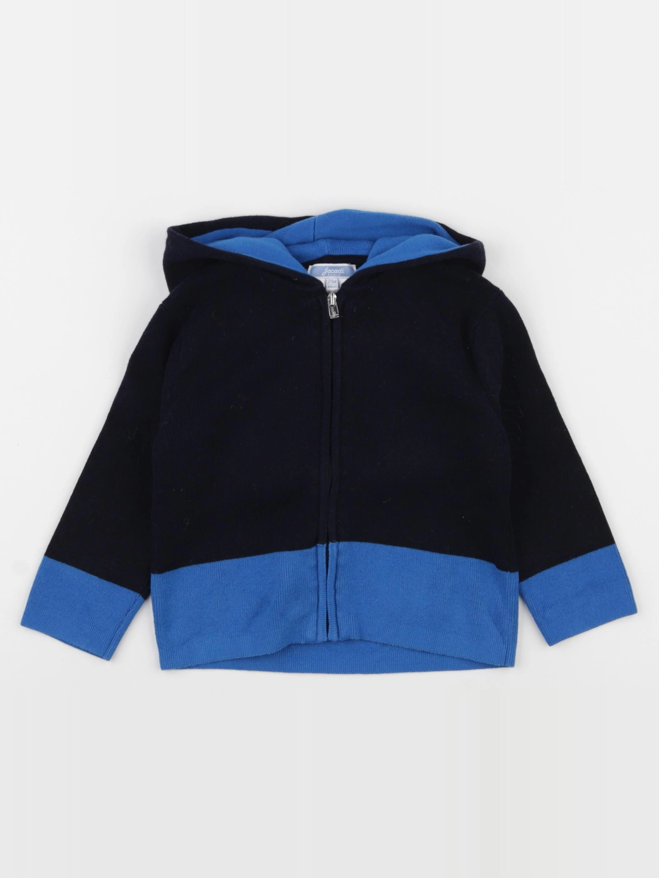 Jacadi - gilet bleu - 24 mois