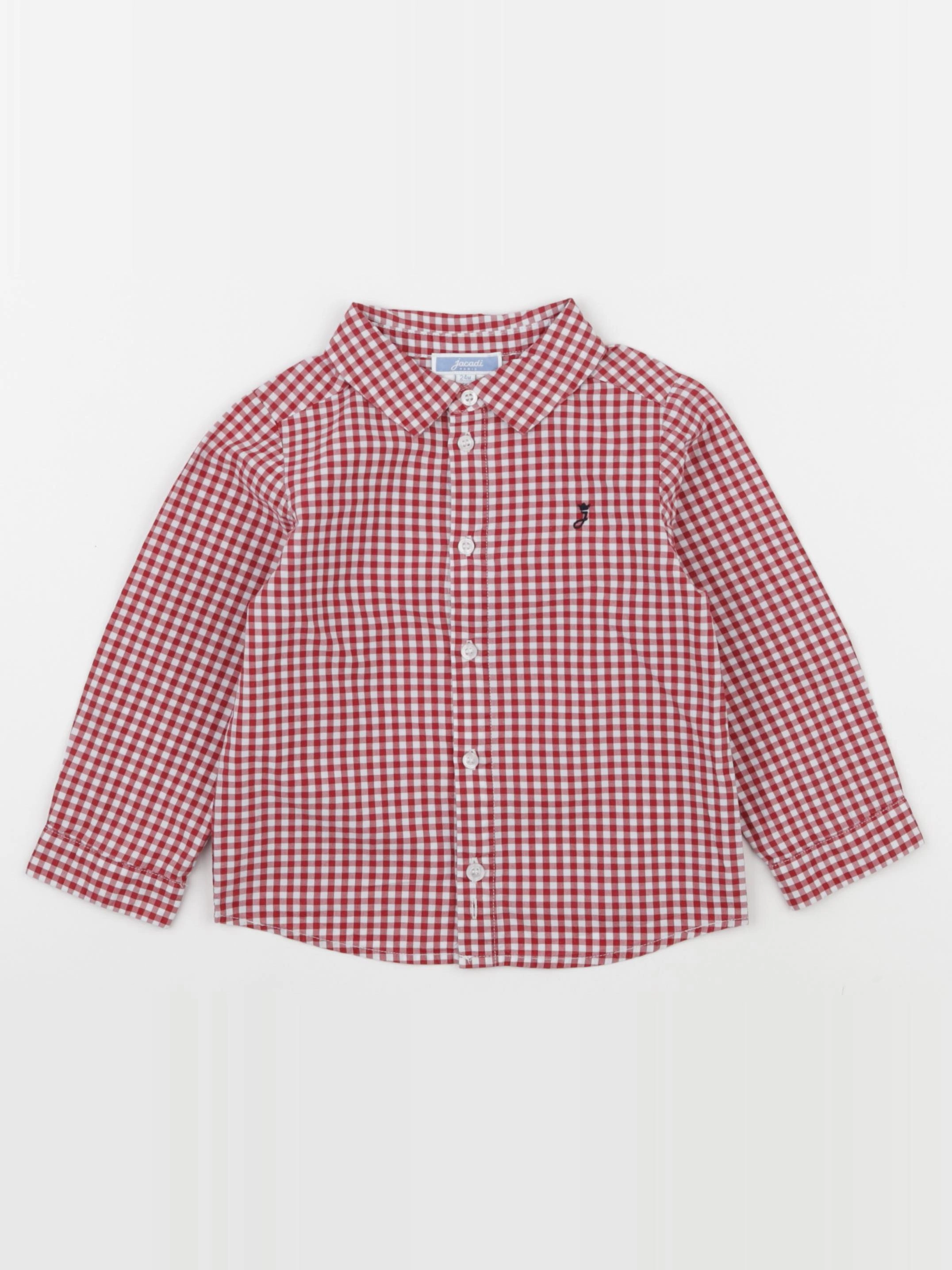 Jacadi - chemise rouge - 24 mois