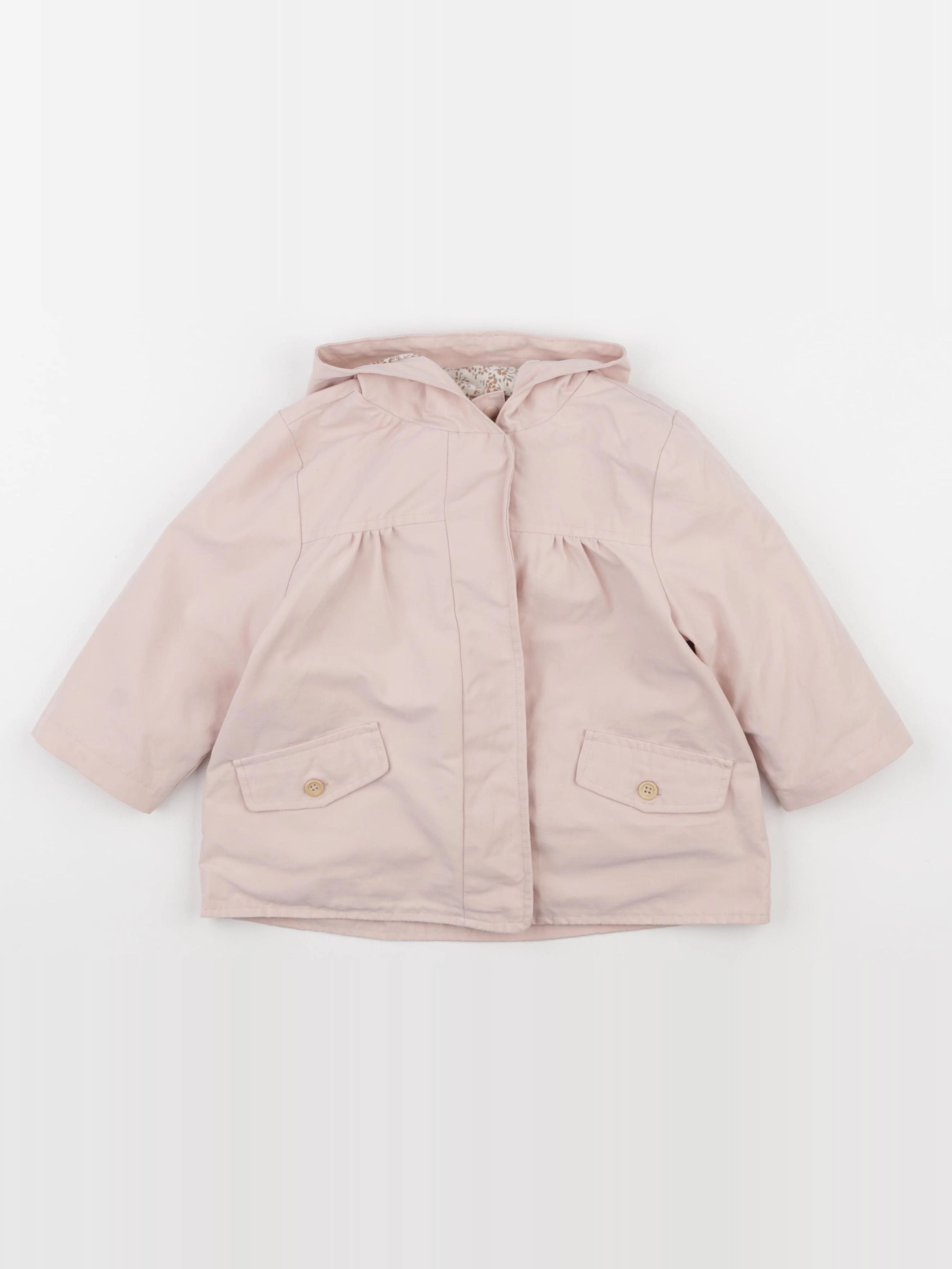 Vertbaudet - imperméable doublure amovible rose - 18 mois
