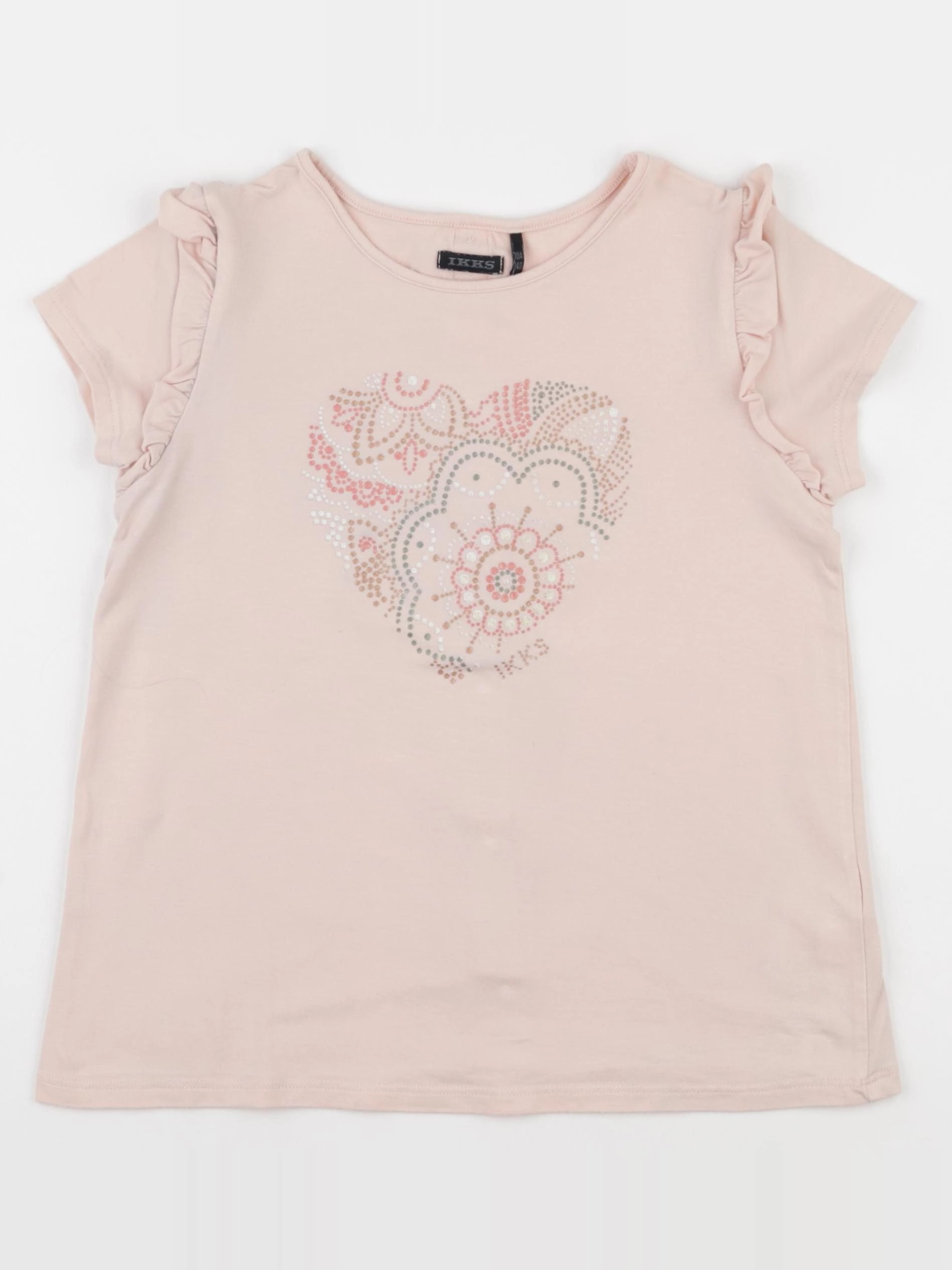 IKKS - tee-shirt rose - 10 ans