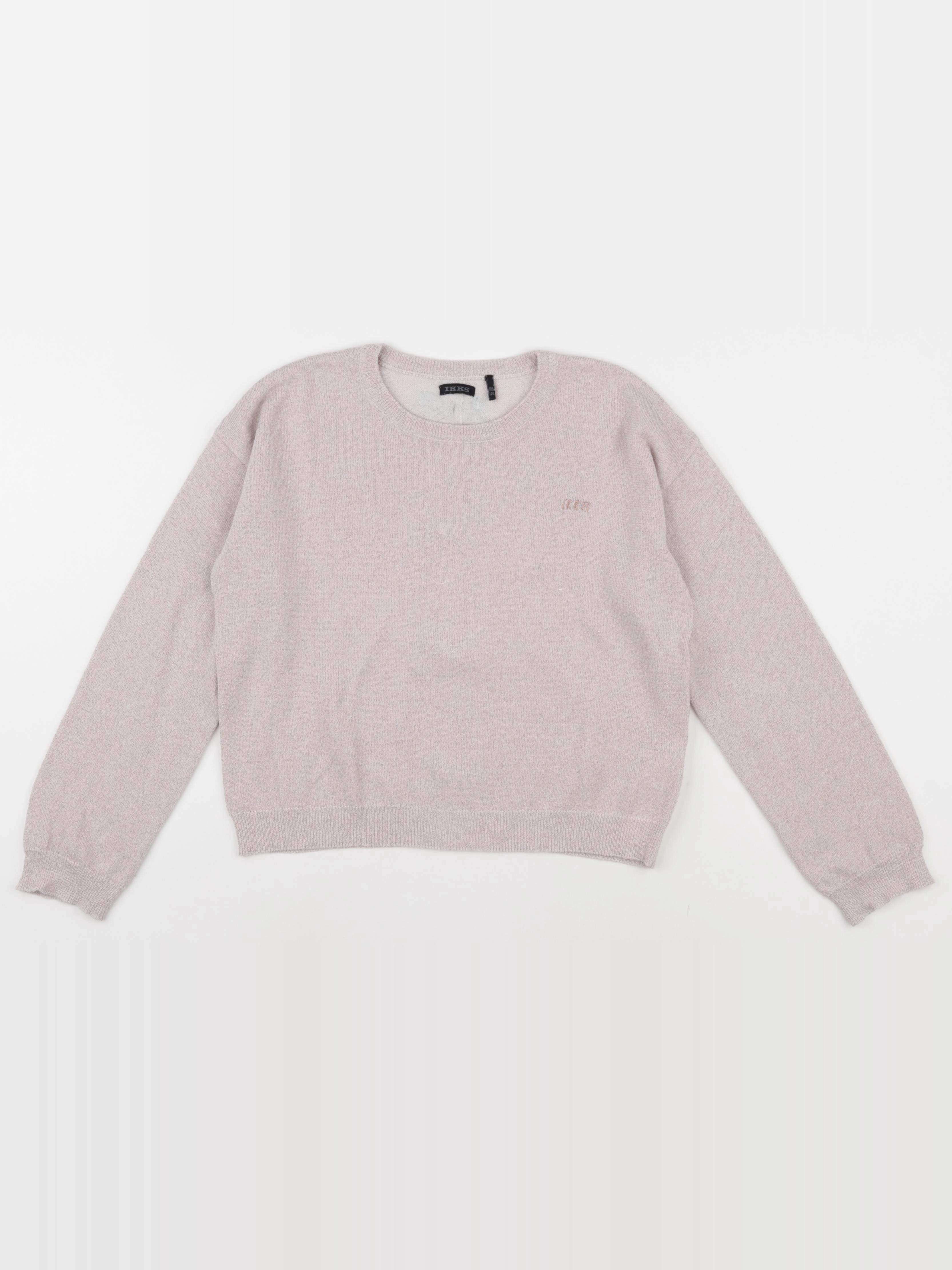 IKKS - pull beige, or - 10 ans