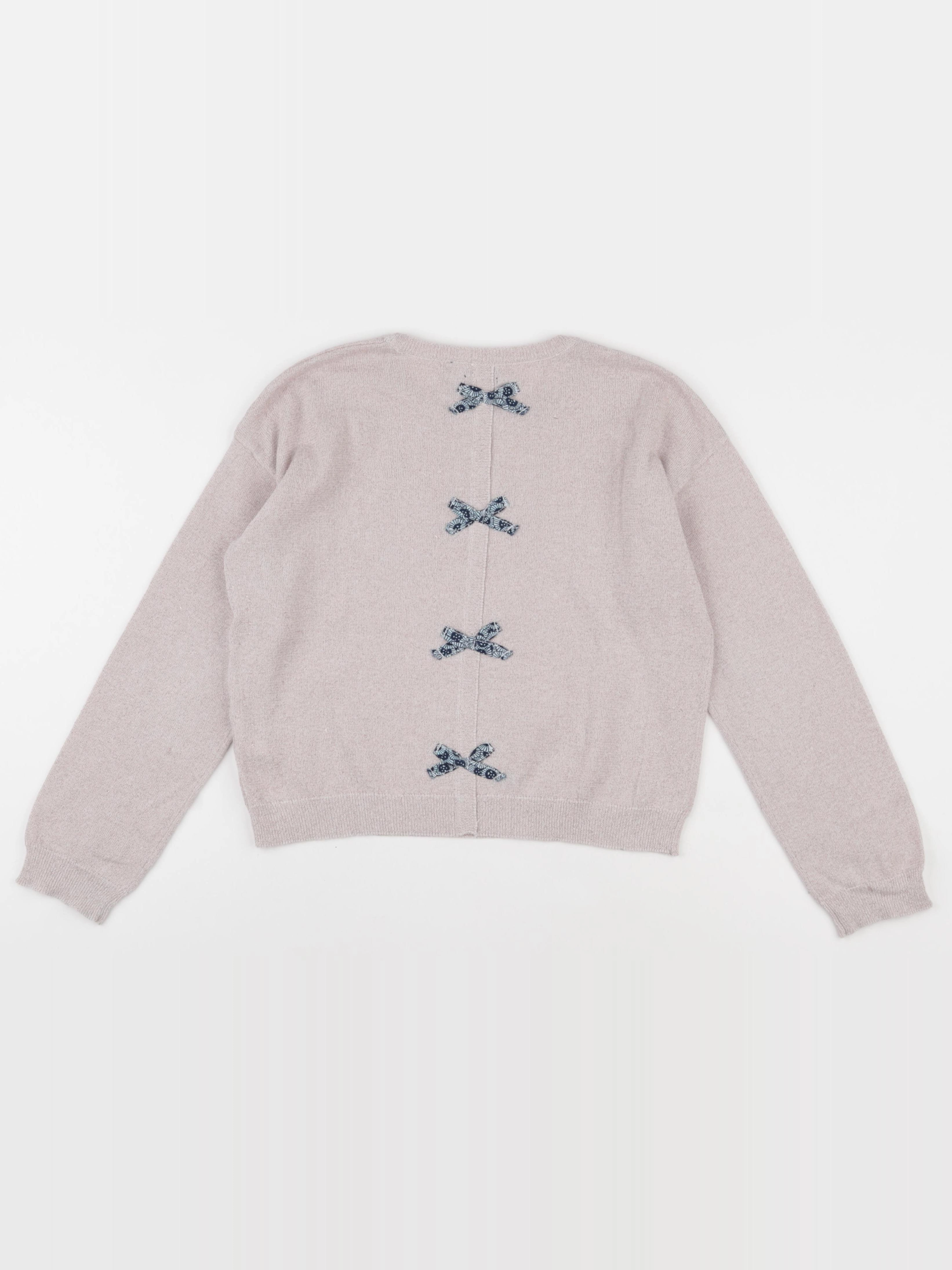 IKKS - pull beige, or - 10 ans