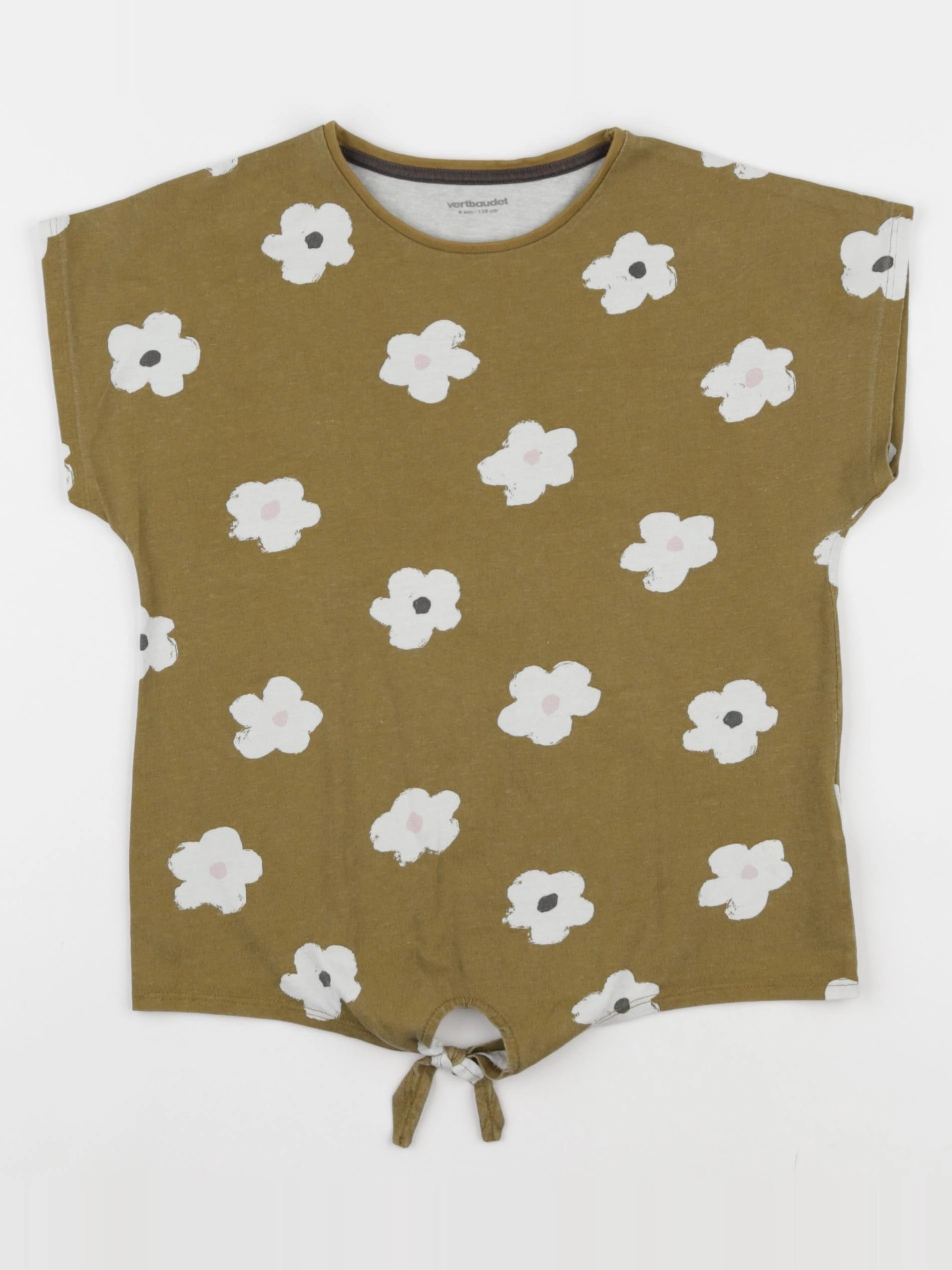 Vertbaudet - tee-shirt vert - 8 ans