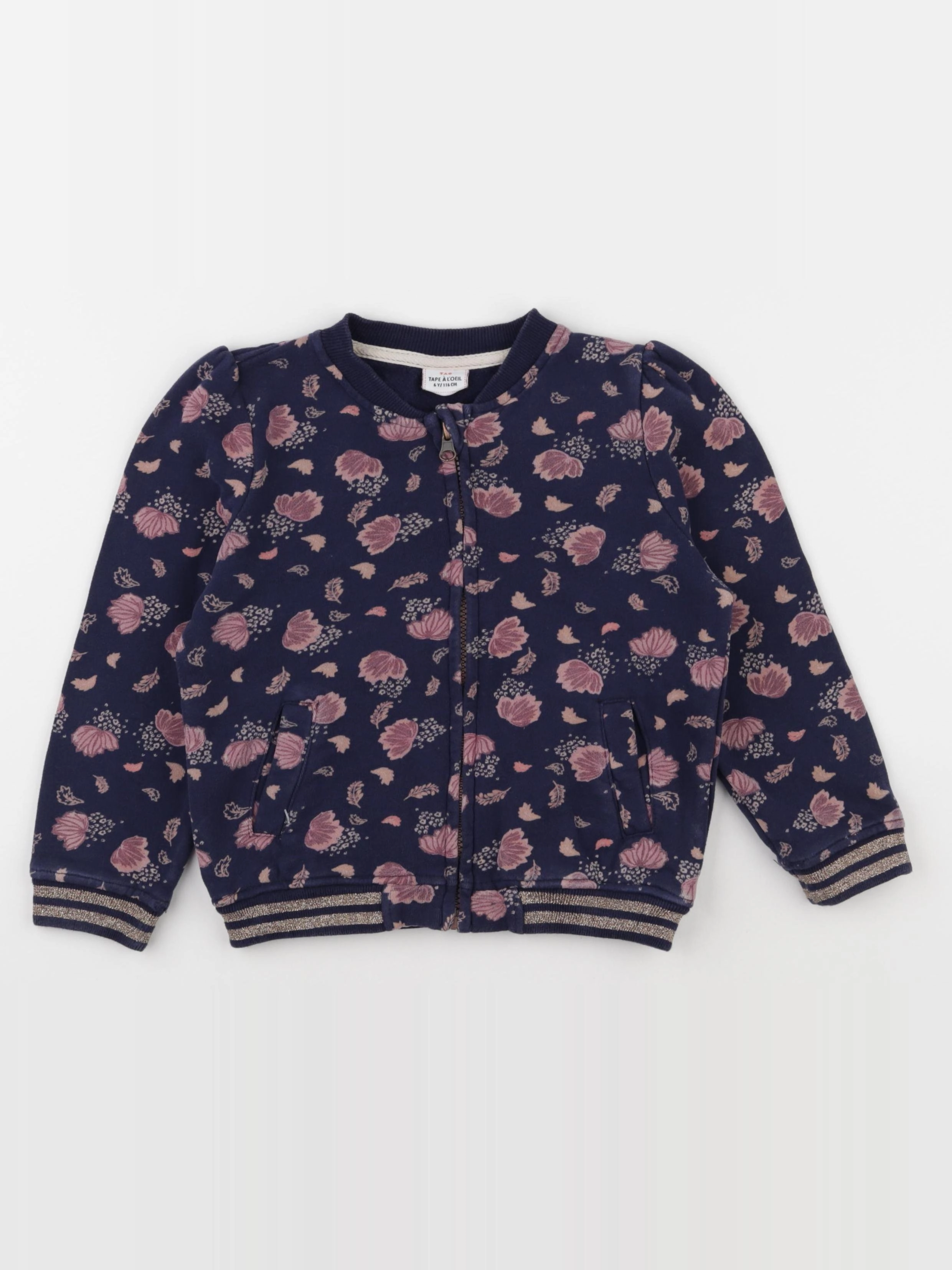 Tape à l'oeil - sweat bleu - 6 ans