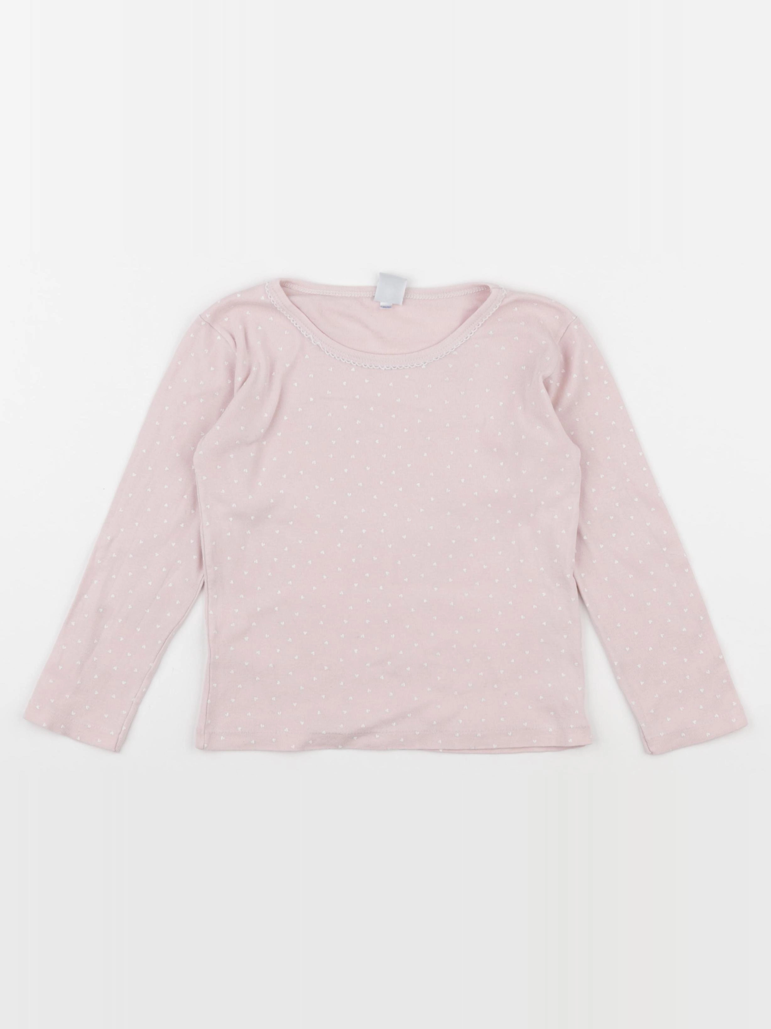 Petit Bateau - maillot de corps rose - 4 ans