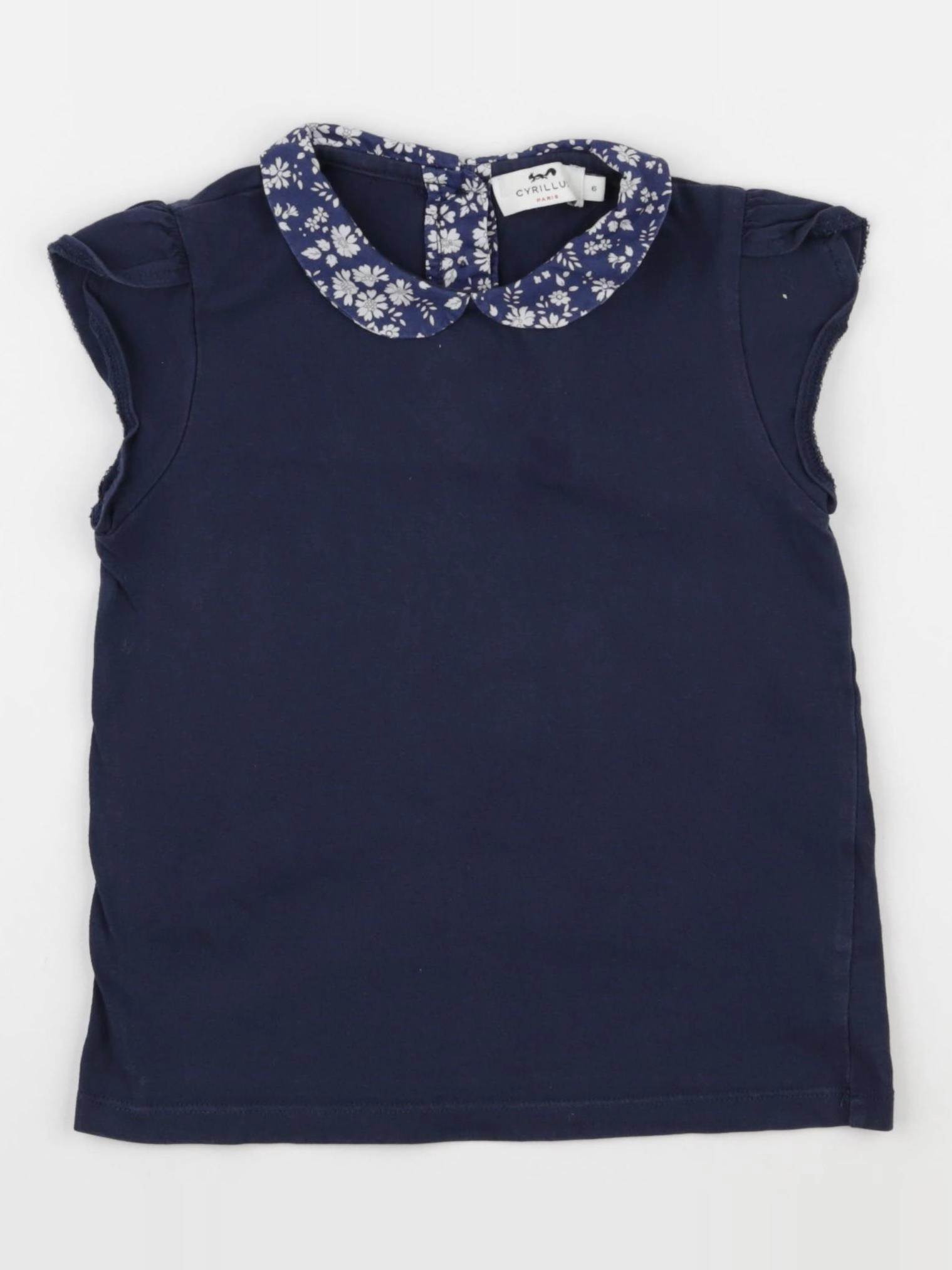 Cyrillus - tee-shirt bleu - 8 ans