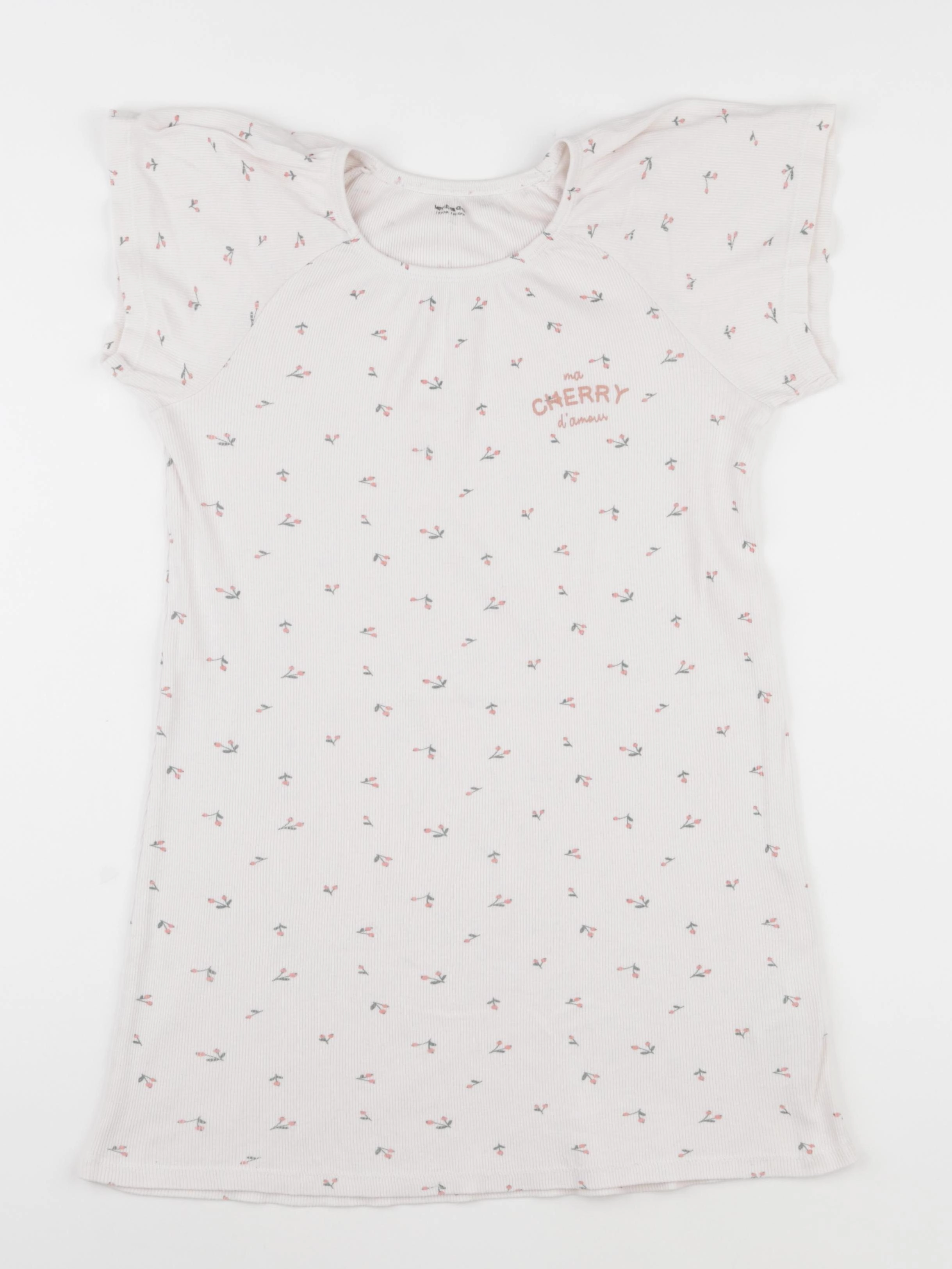 Vertbaudet - chemise de nuit coton rose - 10 ans