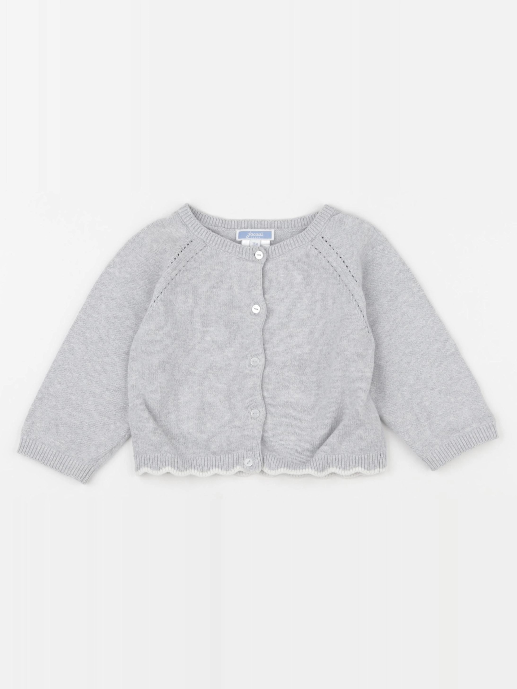 Jacadi - gilet gris - 18 mois
