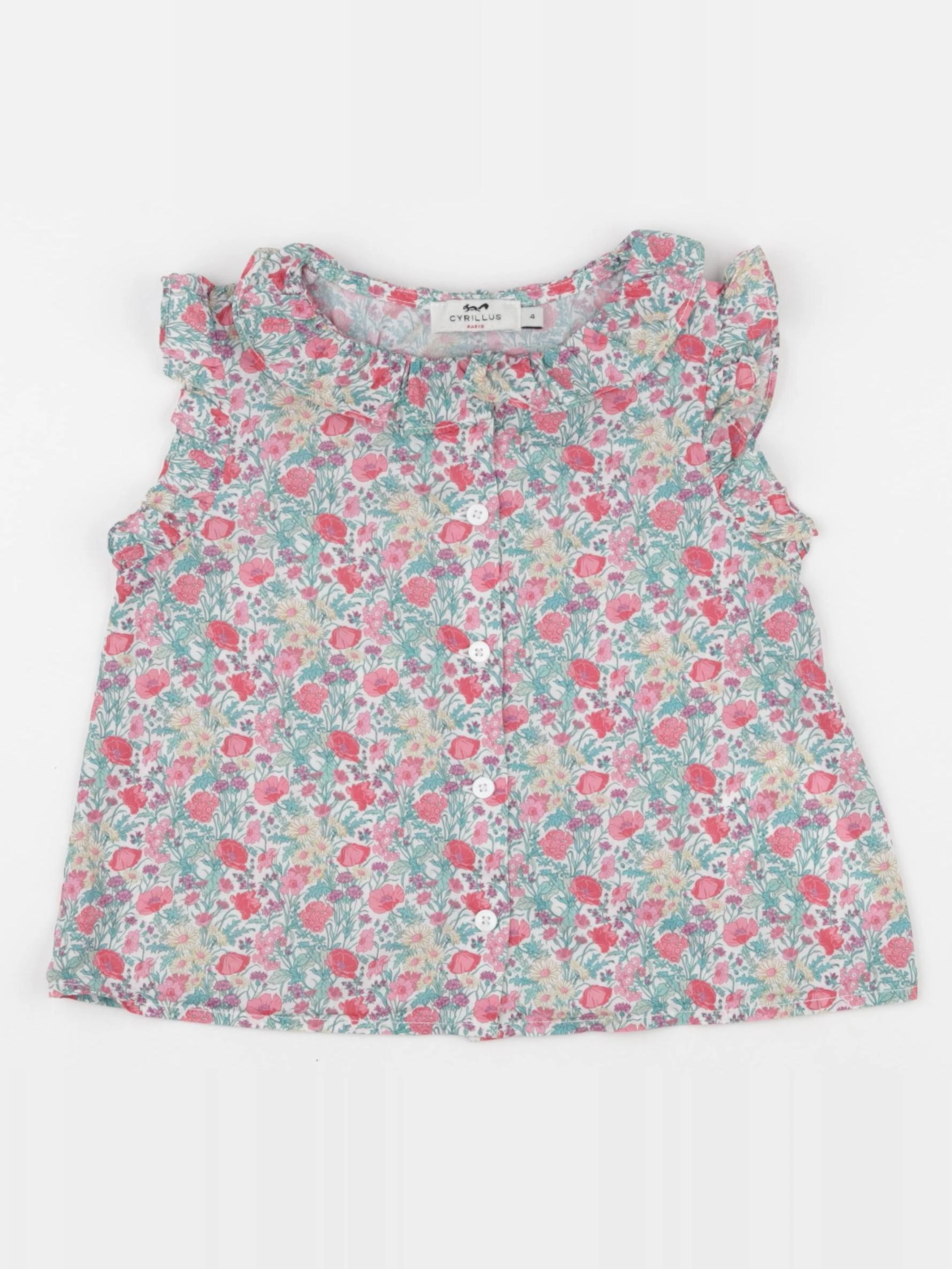 Cyrillus - chemise multicolore - 4 ans