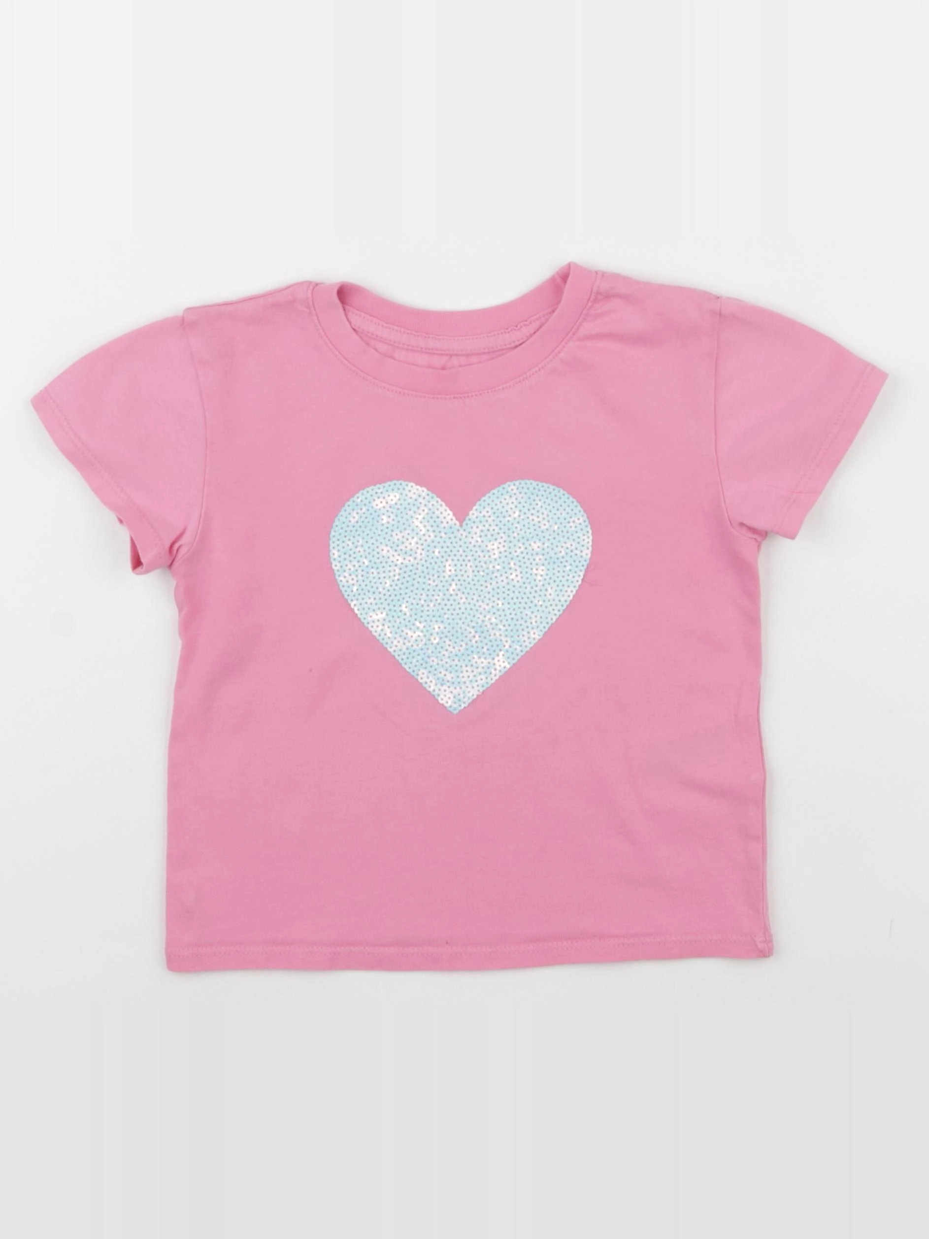 H&M - tee-shirt rose - 2/3 ans