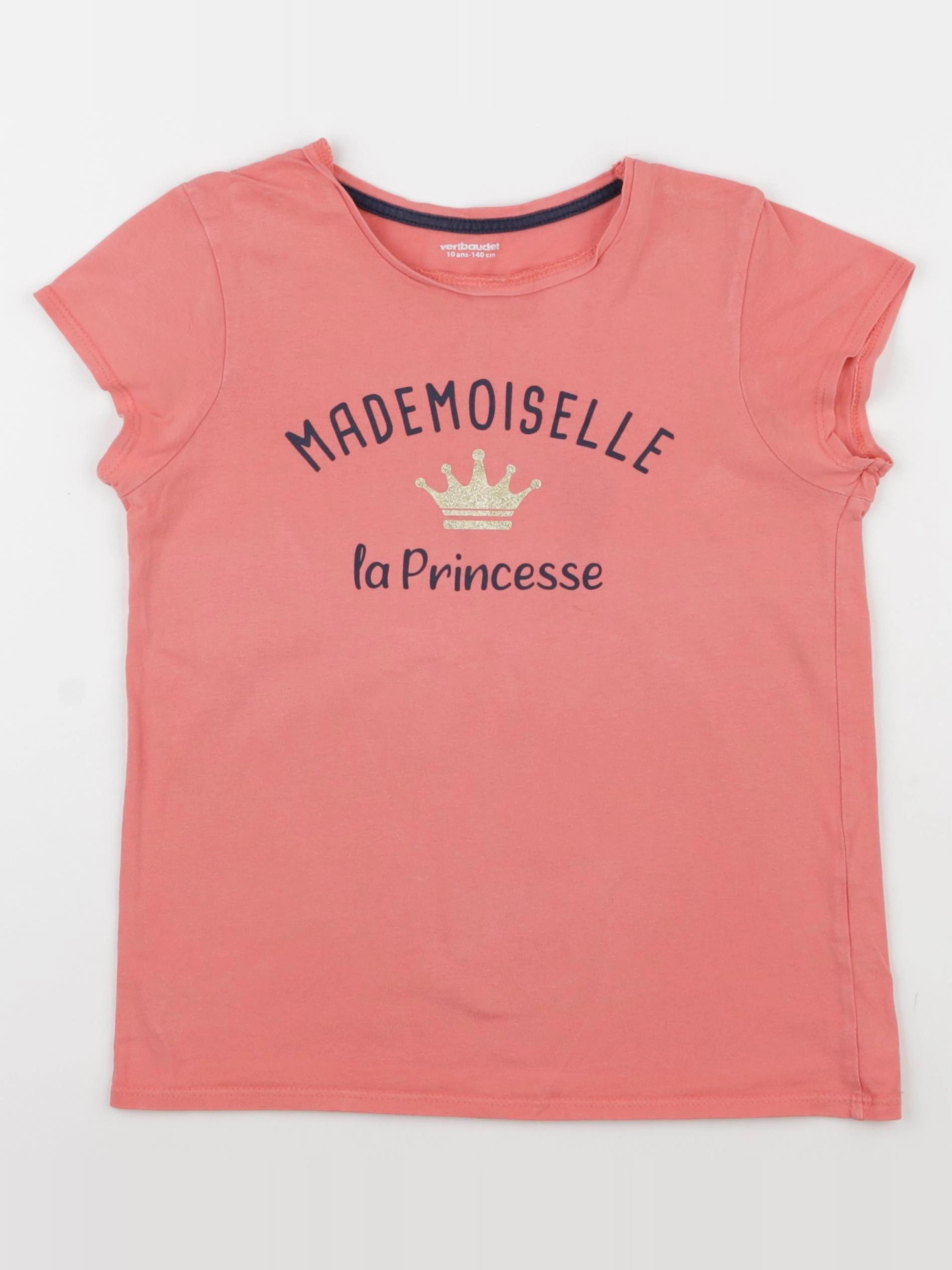 Vertbaudet - tee-shirt rose - 10 ans