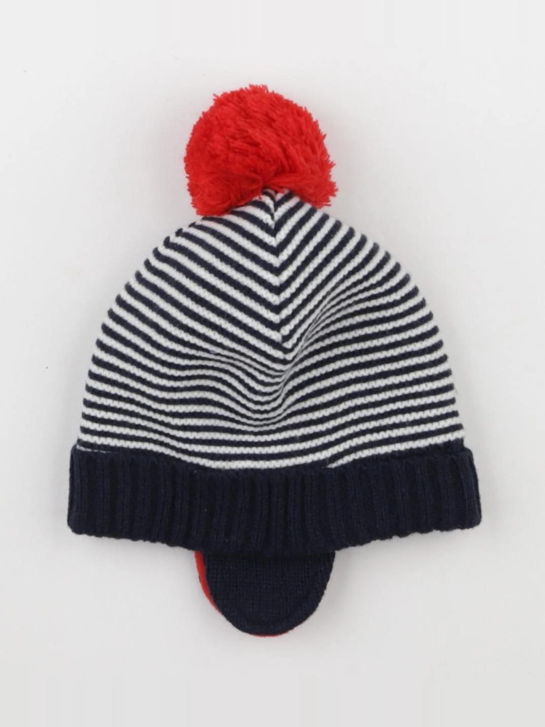 Boutchou - bonnet blanc, bleu - 18/24 mois