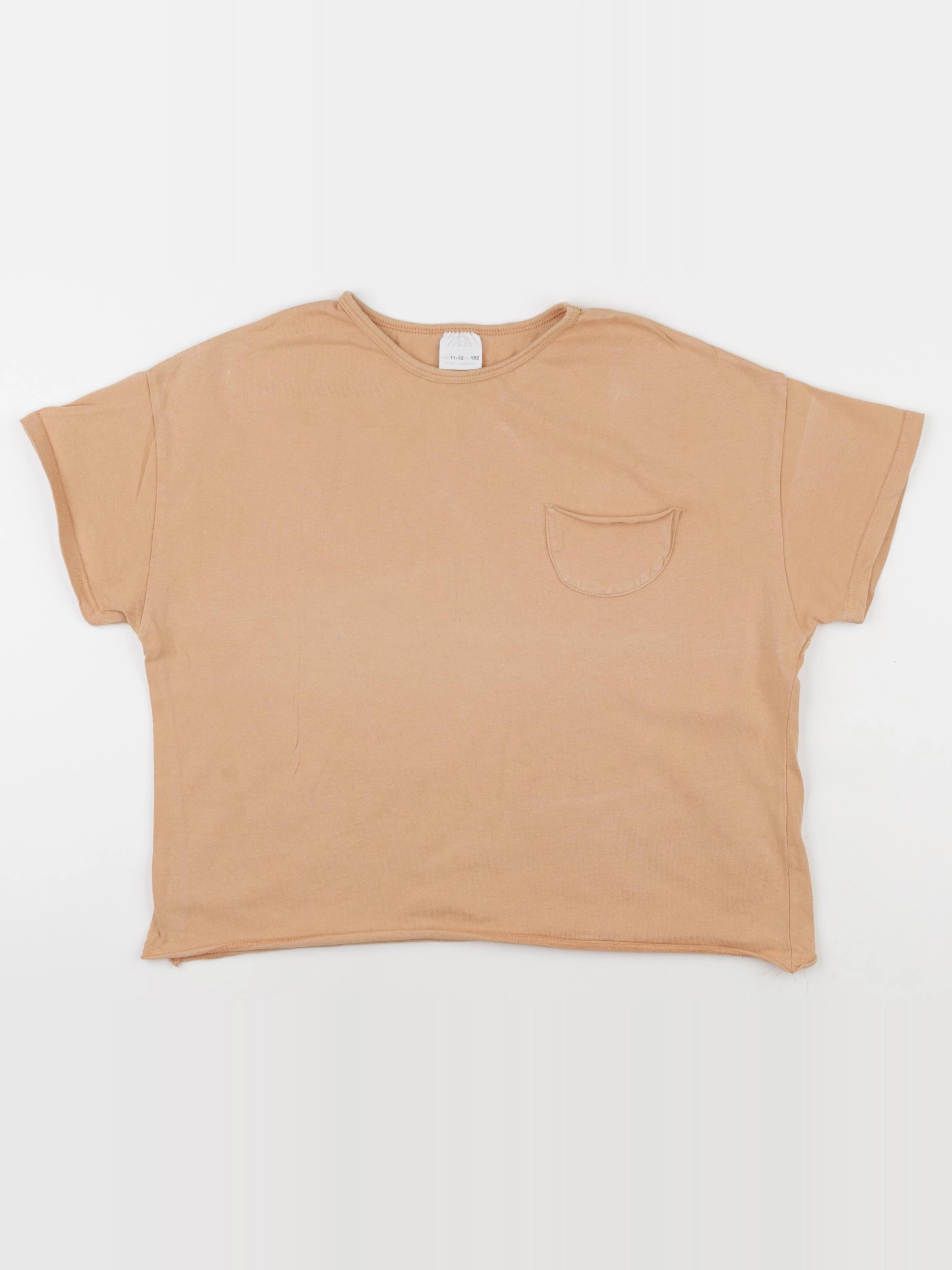 Zara - tee-shirt beige - 11/12 ans