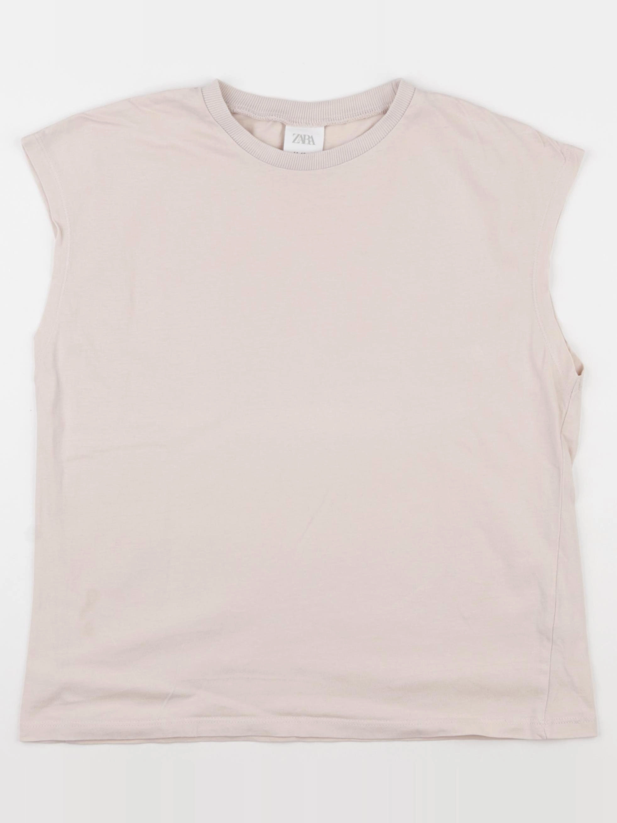 Zara - tee-shirt beige - 11/12 ans