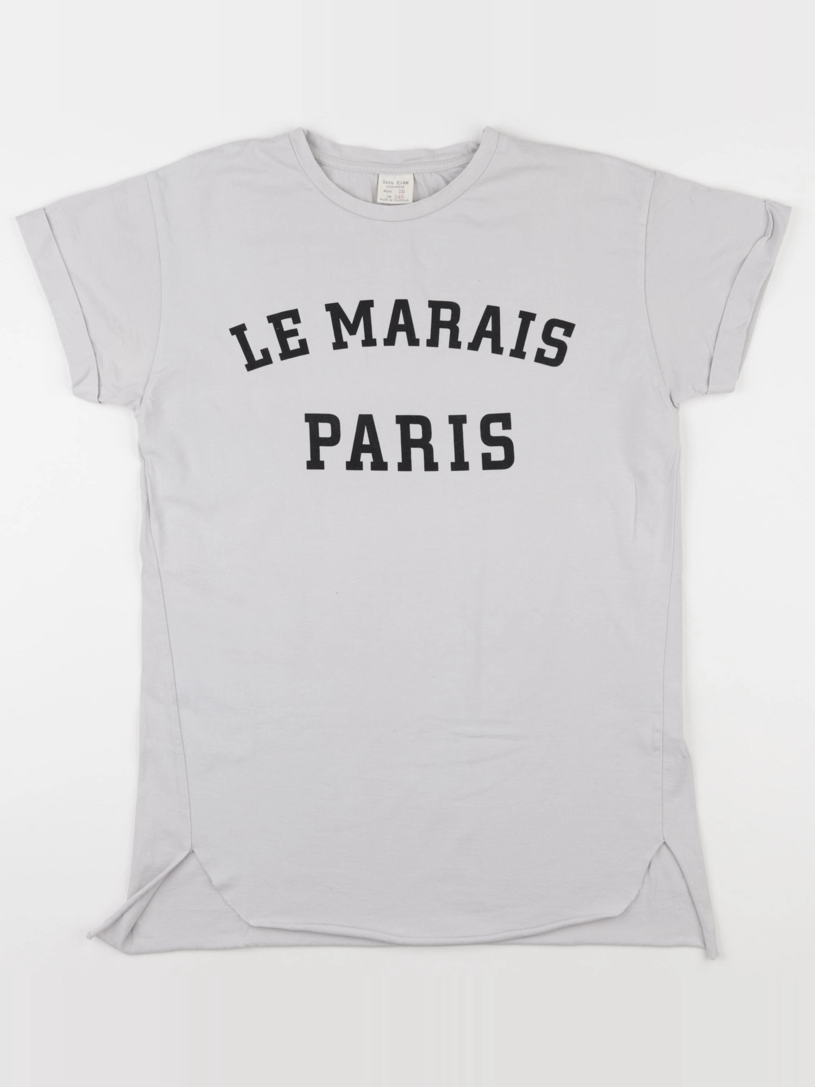 Zara - tee-shirt gris - 10 ans