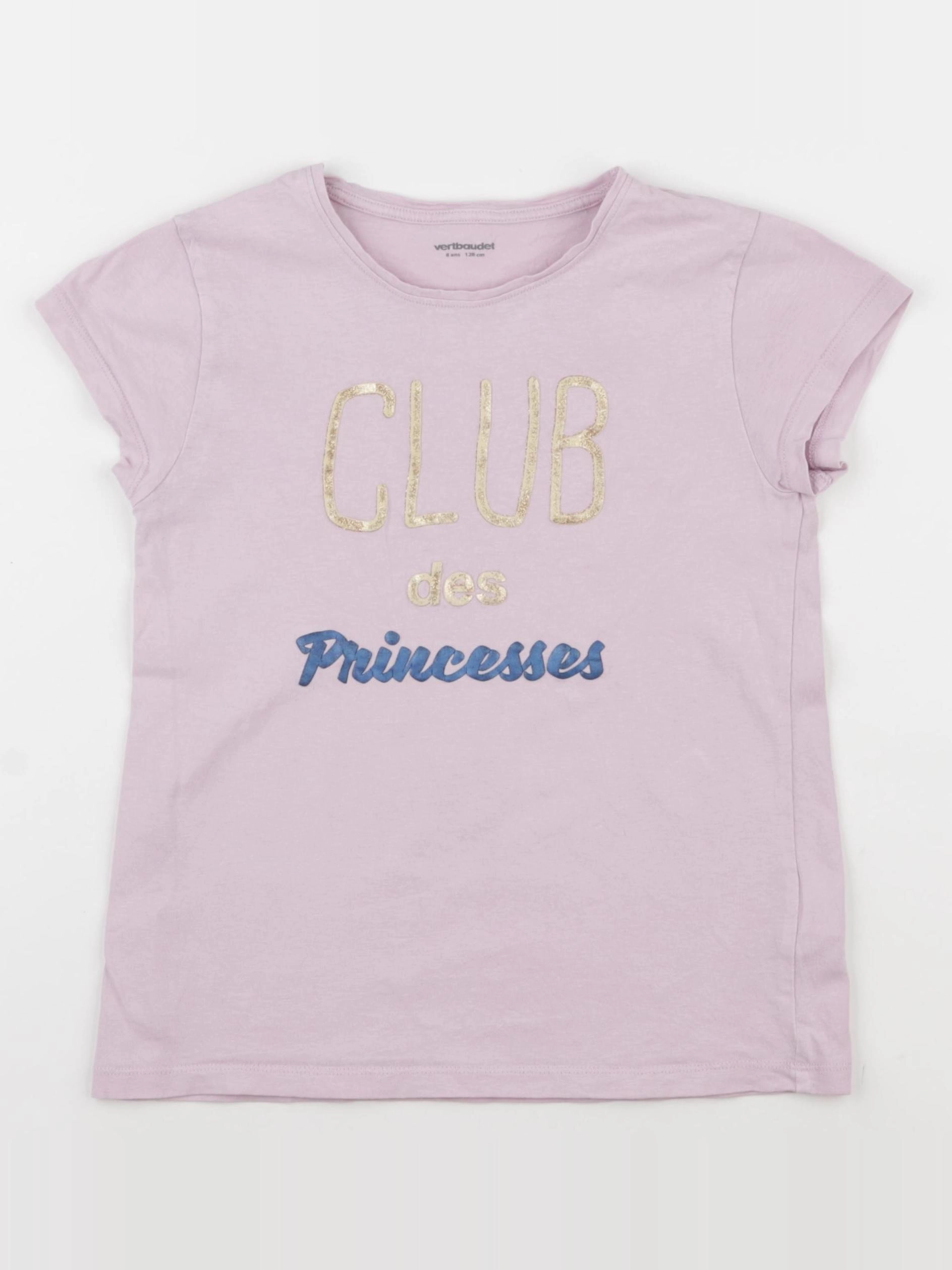 Vertbaudet - tee-shirt rose - 8 ans