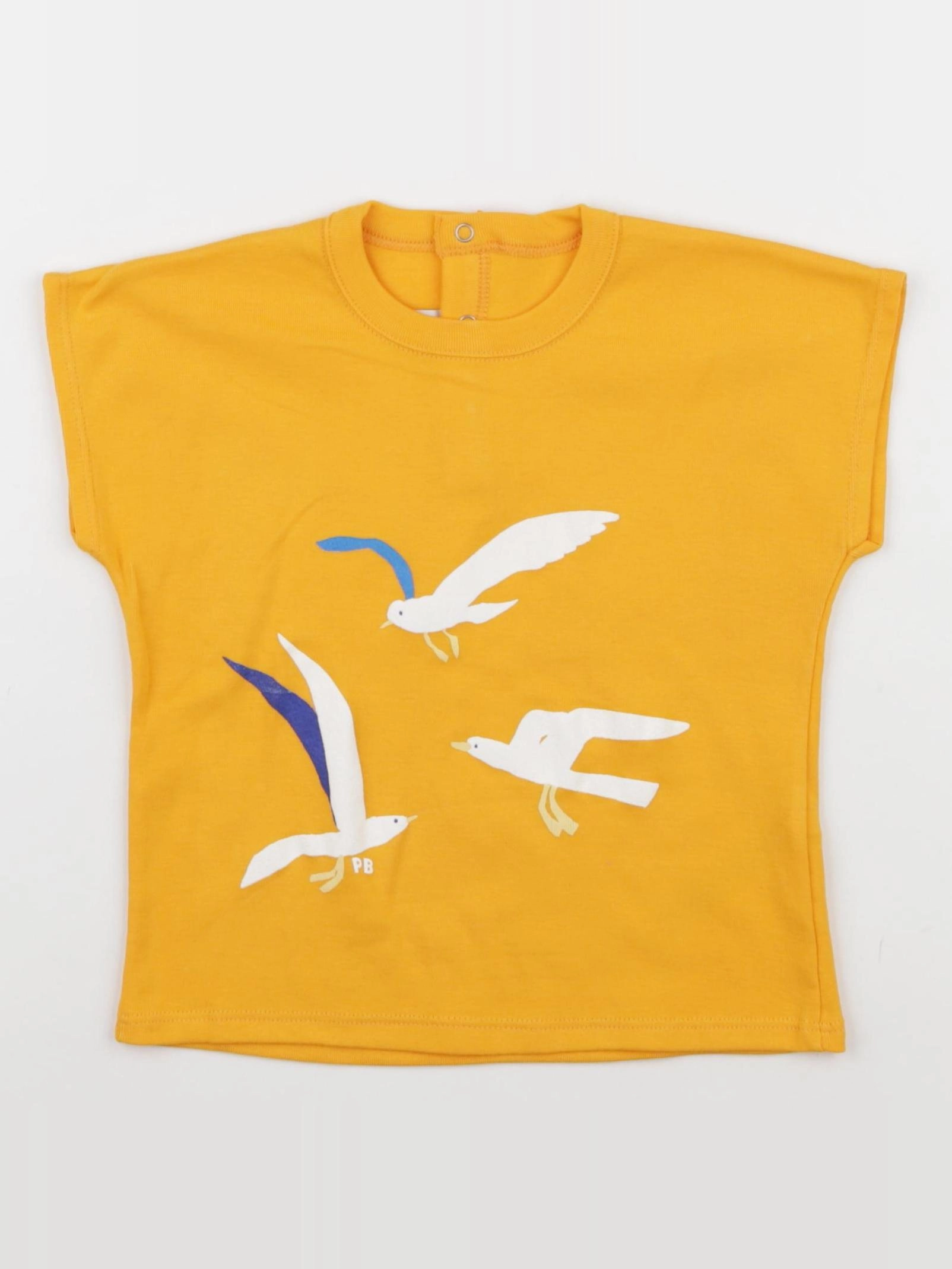 Petit Bateau - tee-shirt jaune - 24 mois