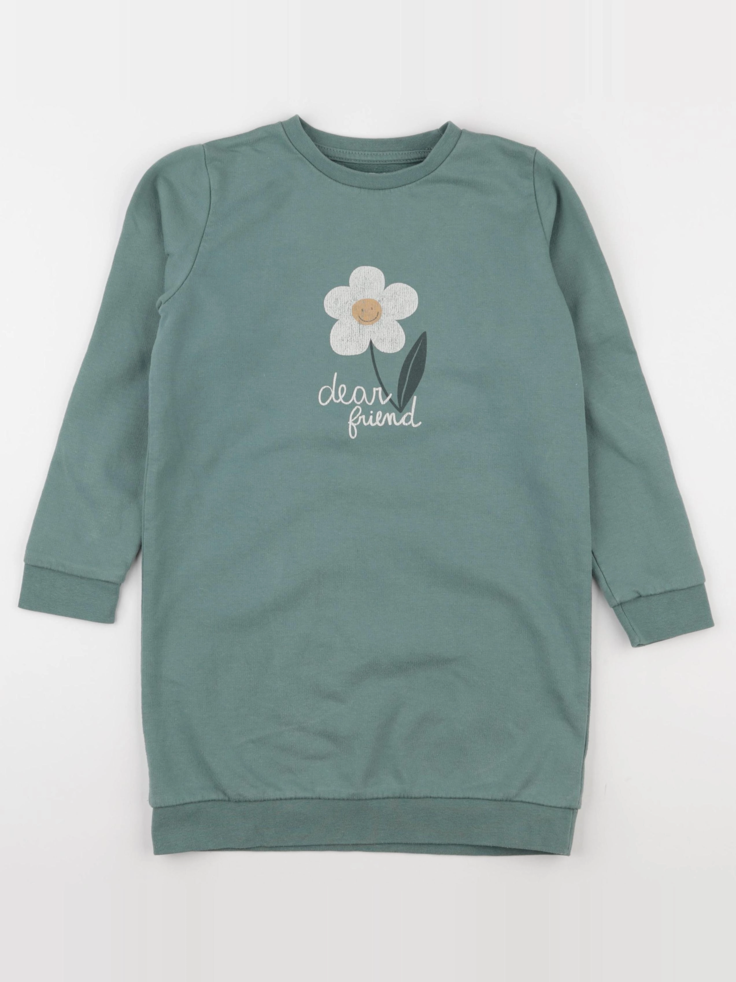 Vertbaudet - robe vert - 8 ans