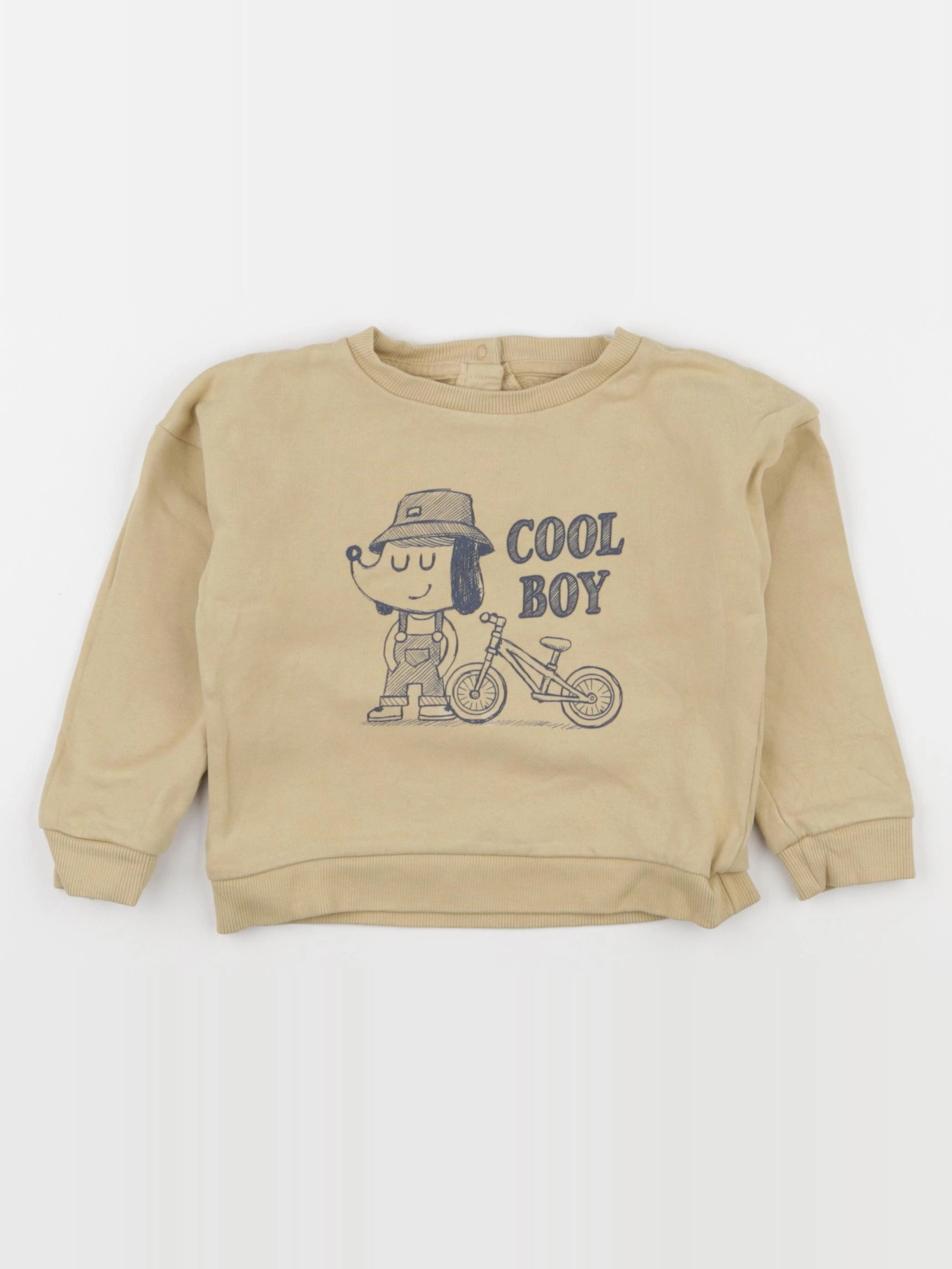 Vertbaudet - sweat jaune - 36 mois