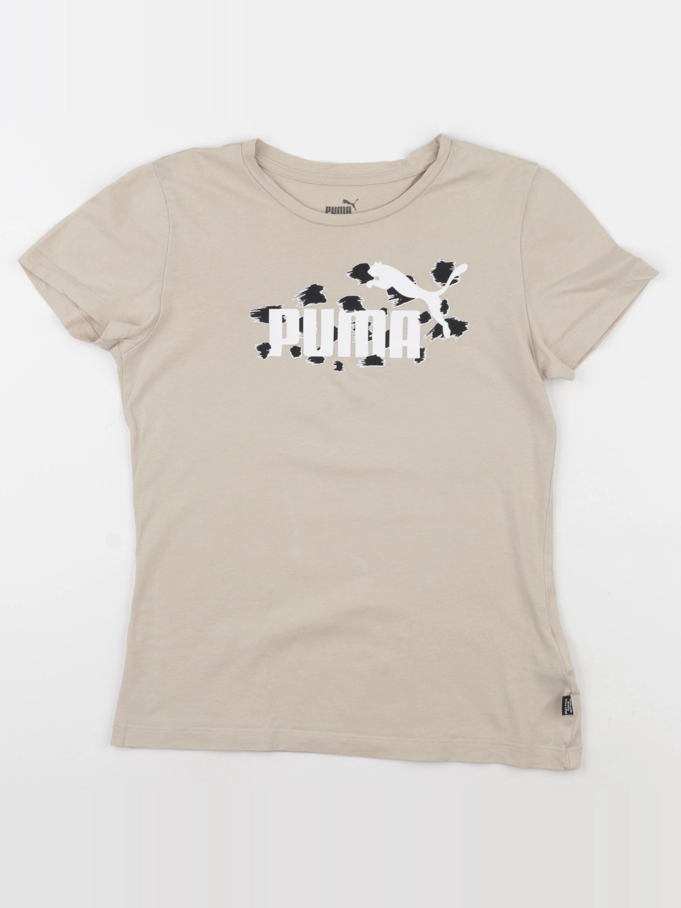 Puma - tee-shirt beige - 11/12 ans