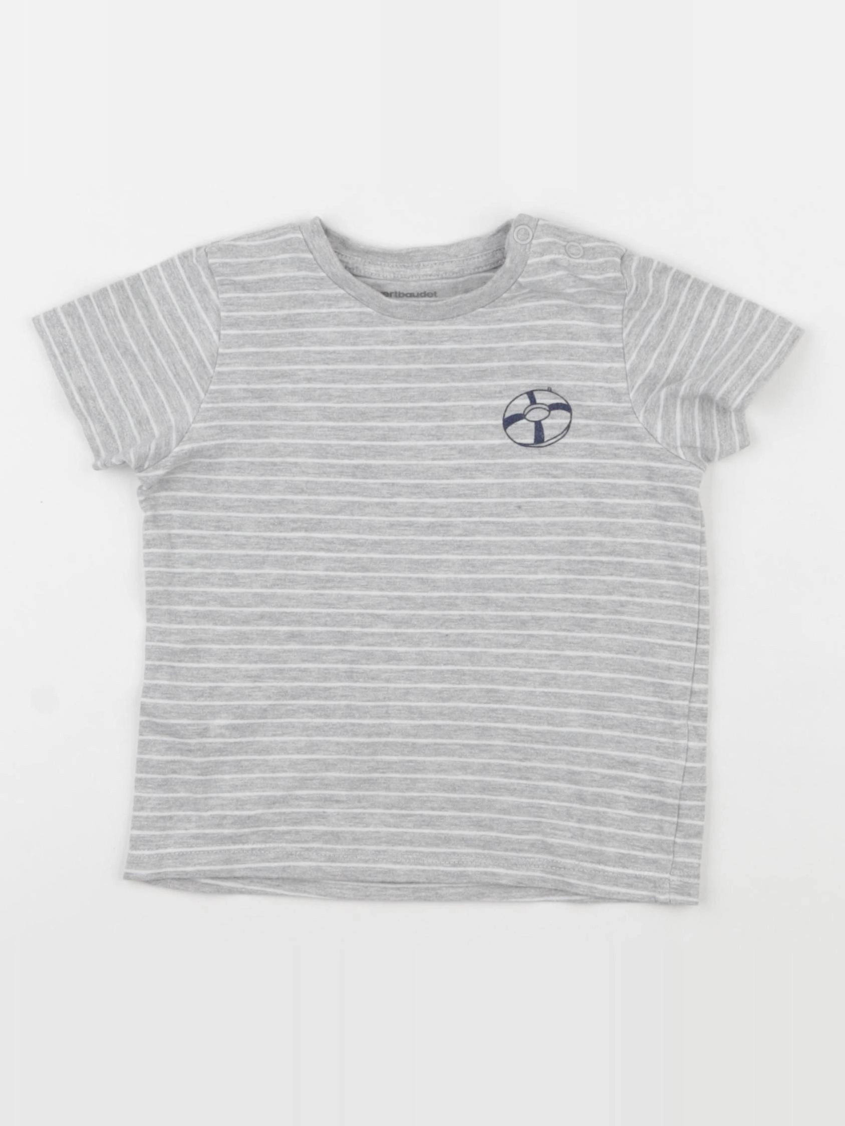 Vertbaudet - tee-shirt gris - 18 mois