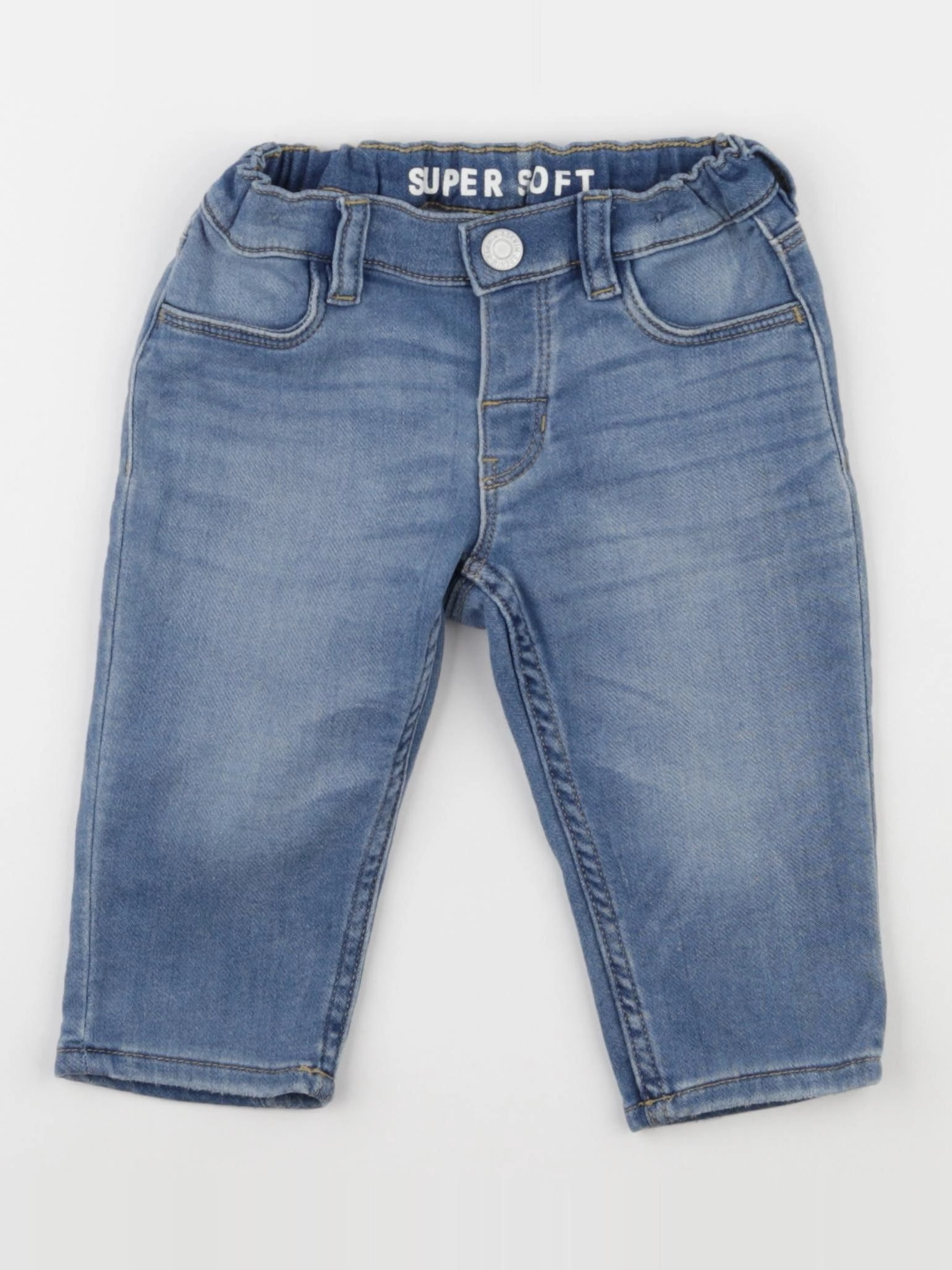 H&M - jean bleu - 6/9 mois
