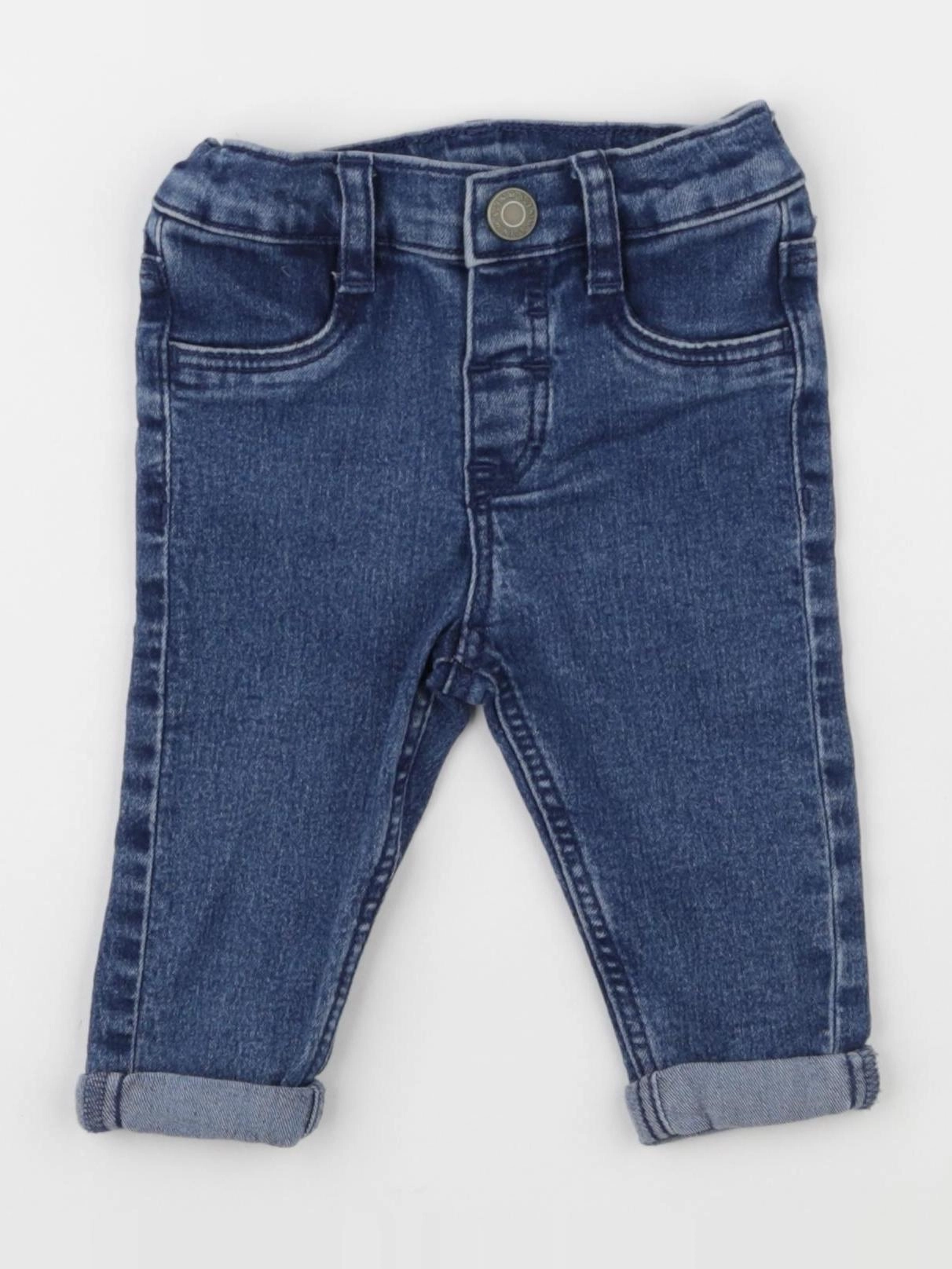H&M - jean bleu - 3/6 mois