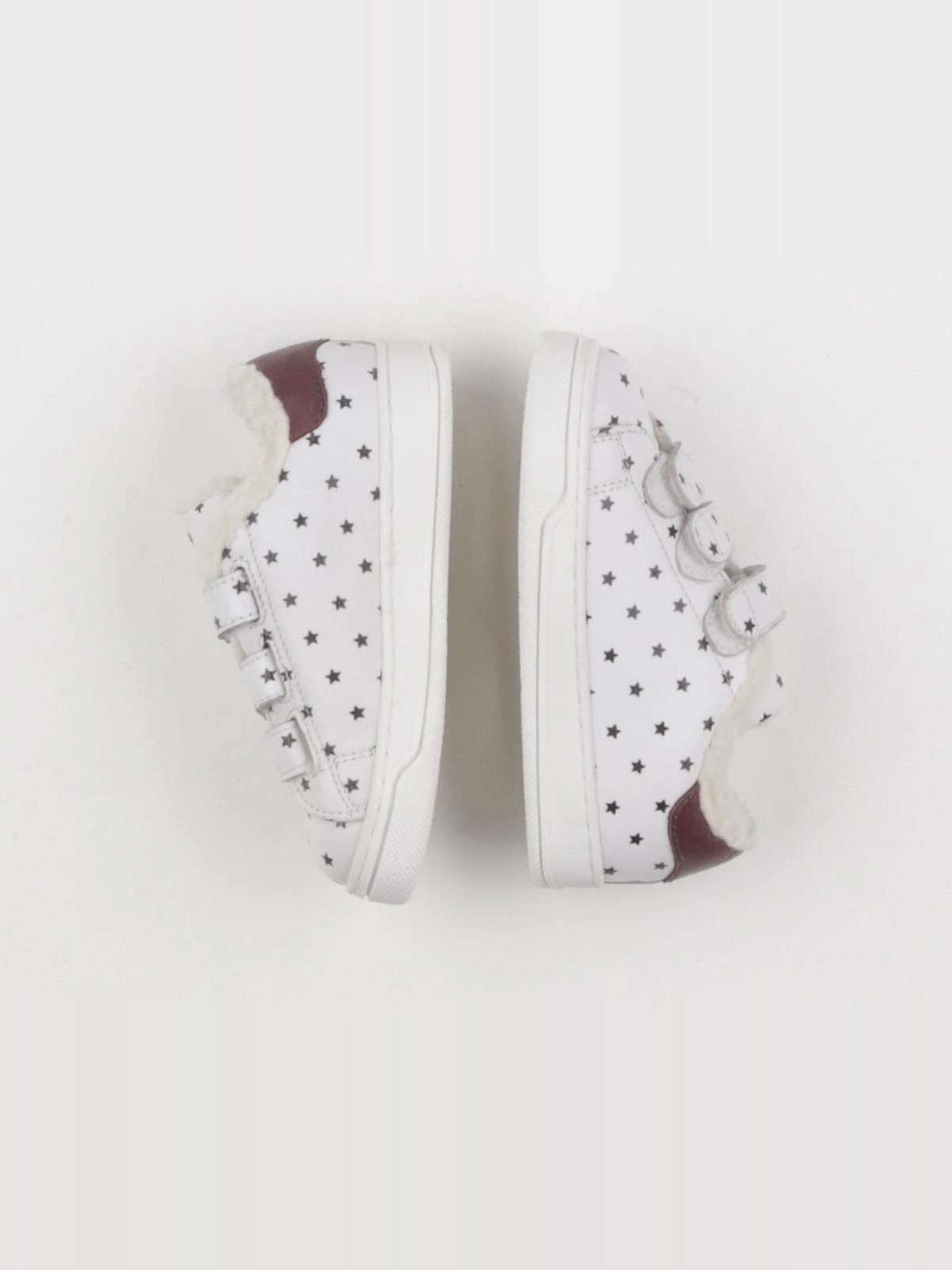 Bonton - baskets blanc, marron - pointure 24