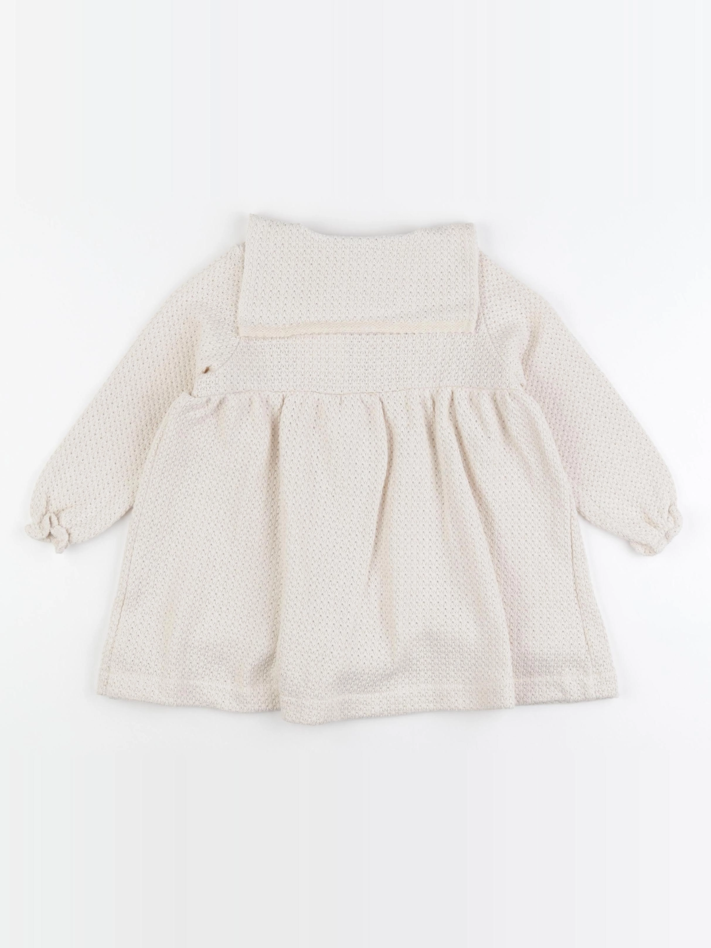 Marsou - Robe LUIDIA tricot écru - 6/7 ans