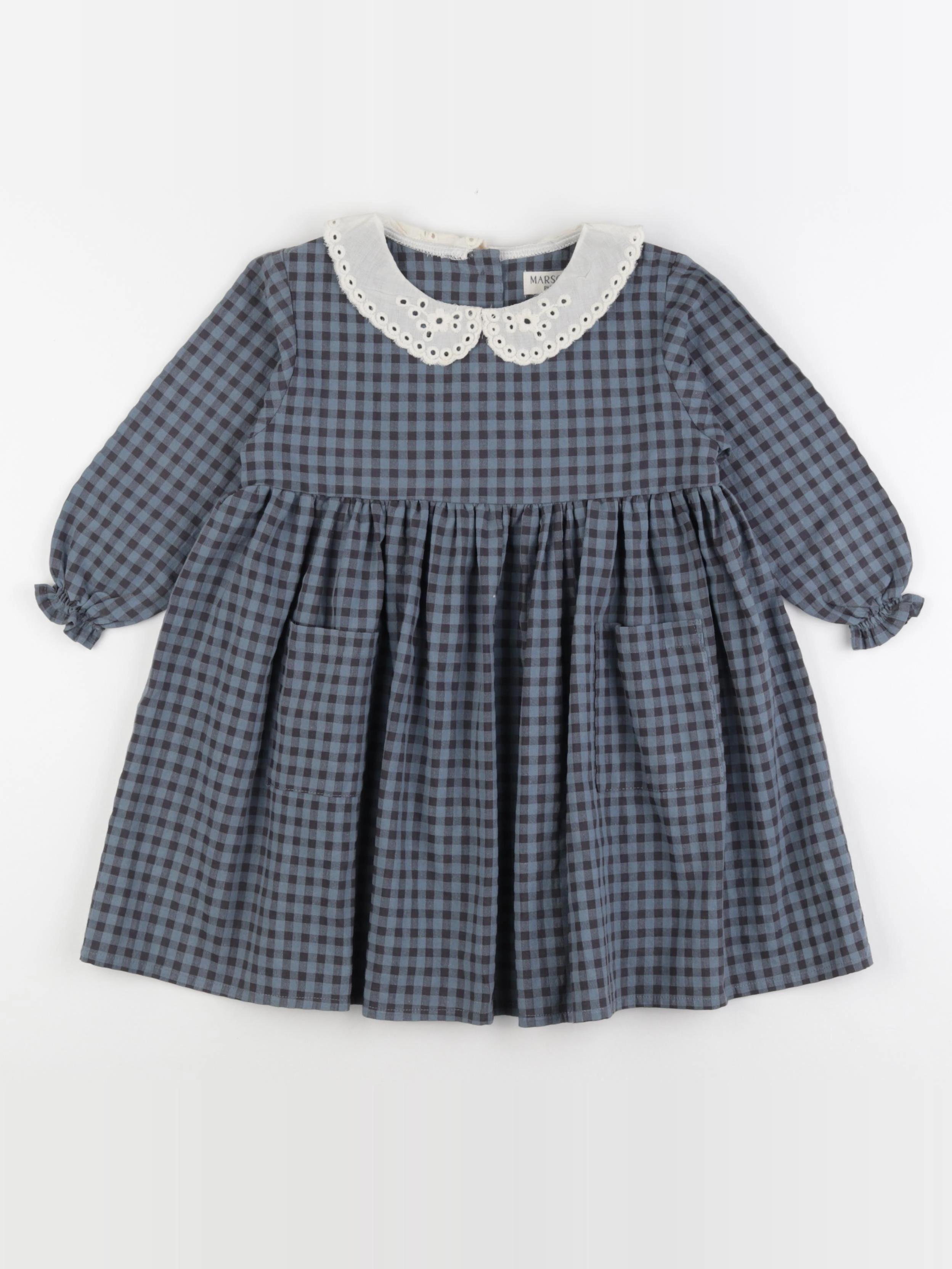 Marsou - Robe COMETE bleu vichy - 4 ans