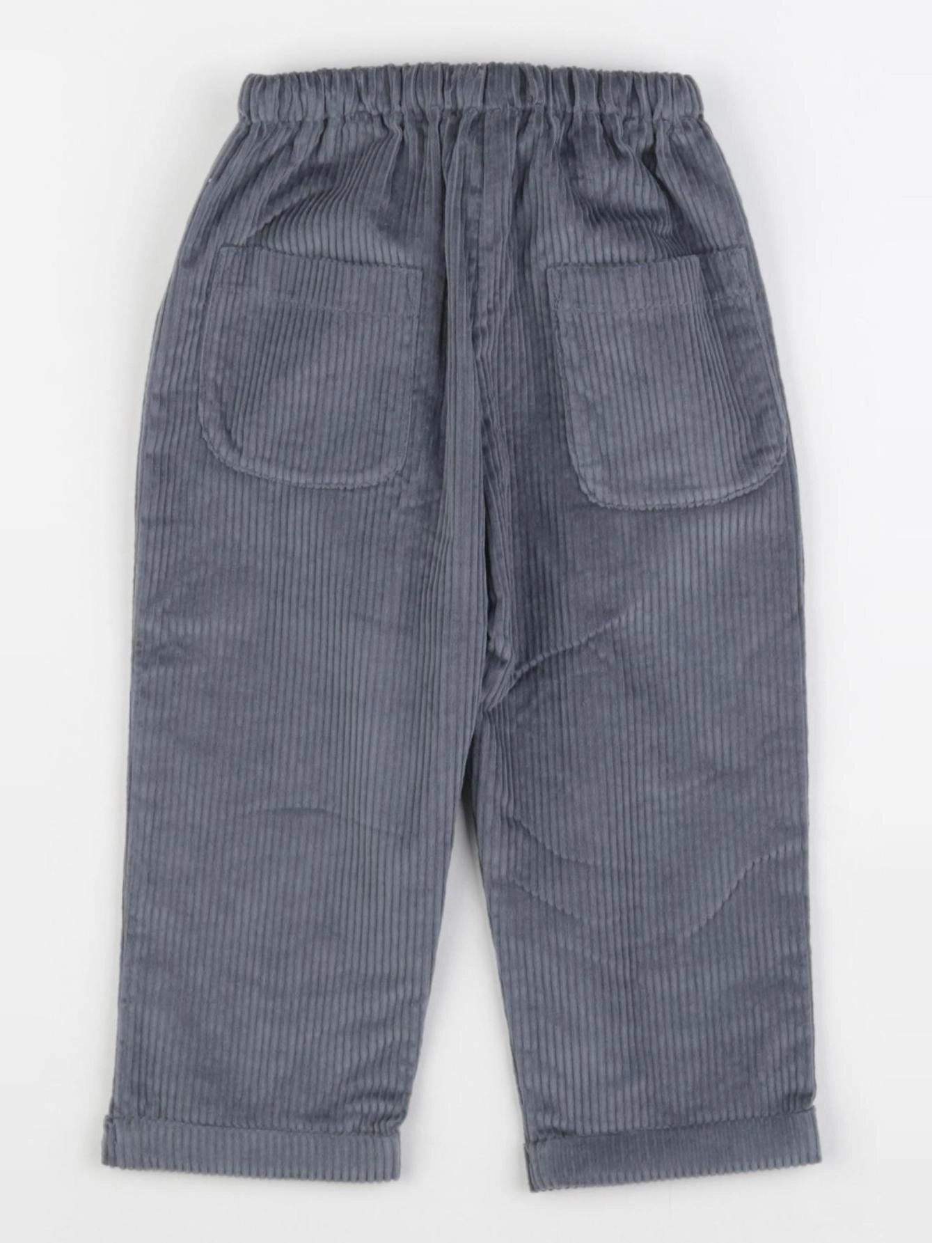 Marsou - Pantalon KILLI bleu velours côtelé - 12 mois