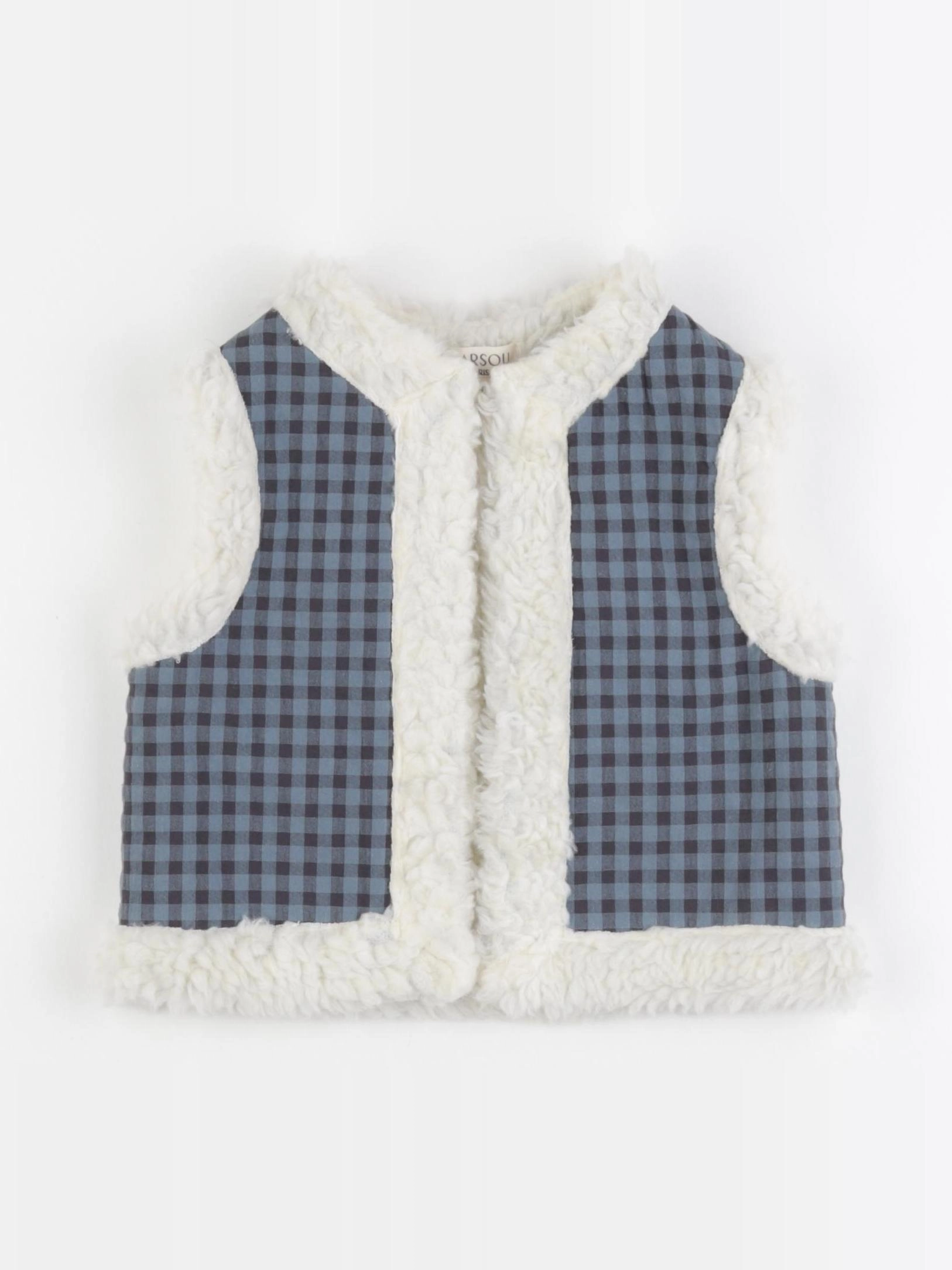 Marsou - Veste ORANDA vichy bleu - 4 ans